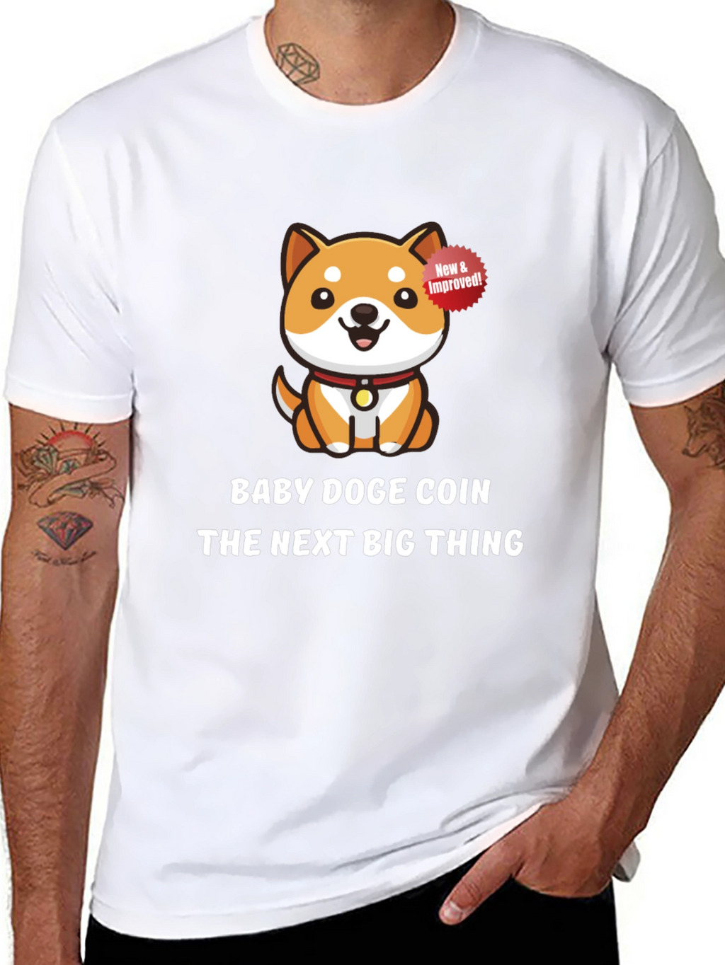 Baby Doge Coin Black T-Shirt