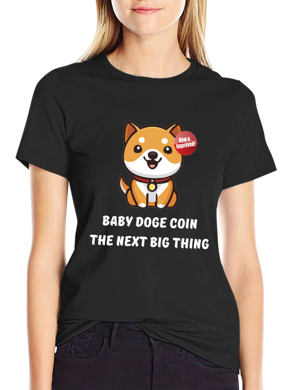 Baby Doge Coin Black T-Shirt