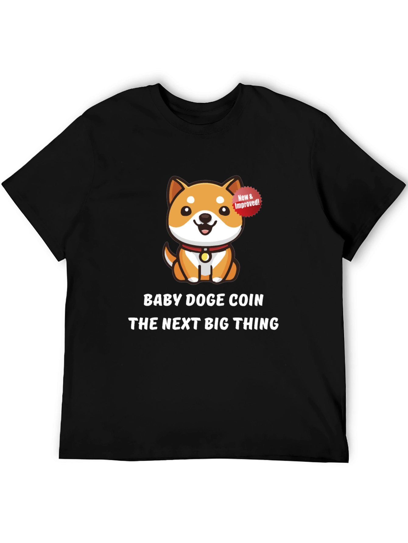 Baby Doge Coin Black T-Shirt