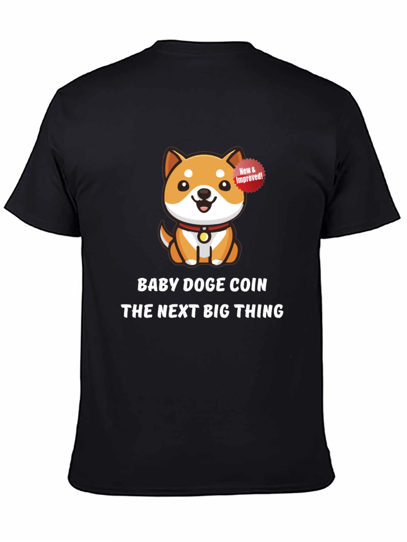 Baby Doge Coin Black T-Shirt