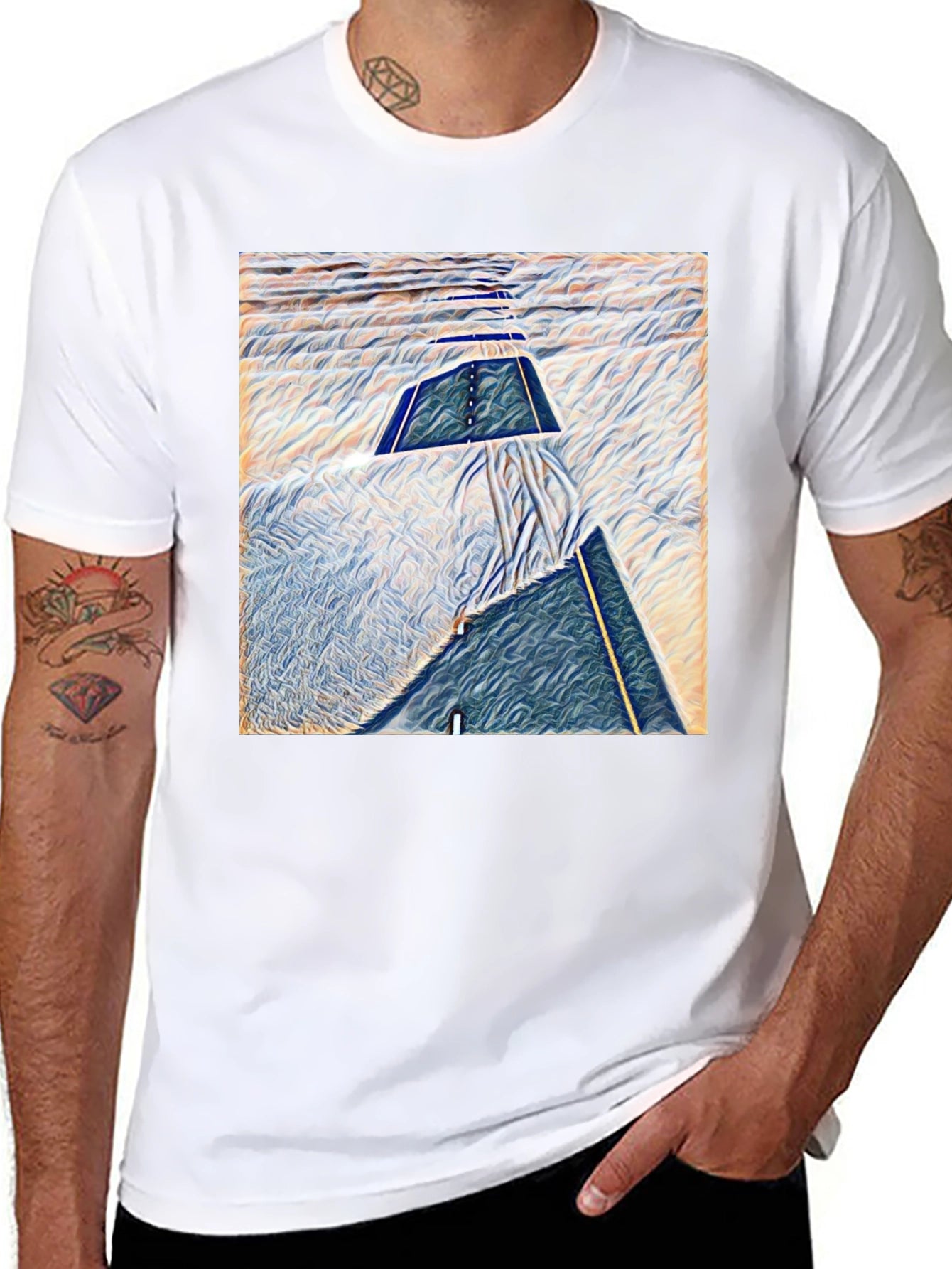 Abstract Art T-Shirt - Modern Graphic Tee