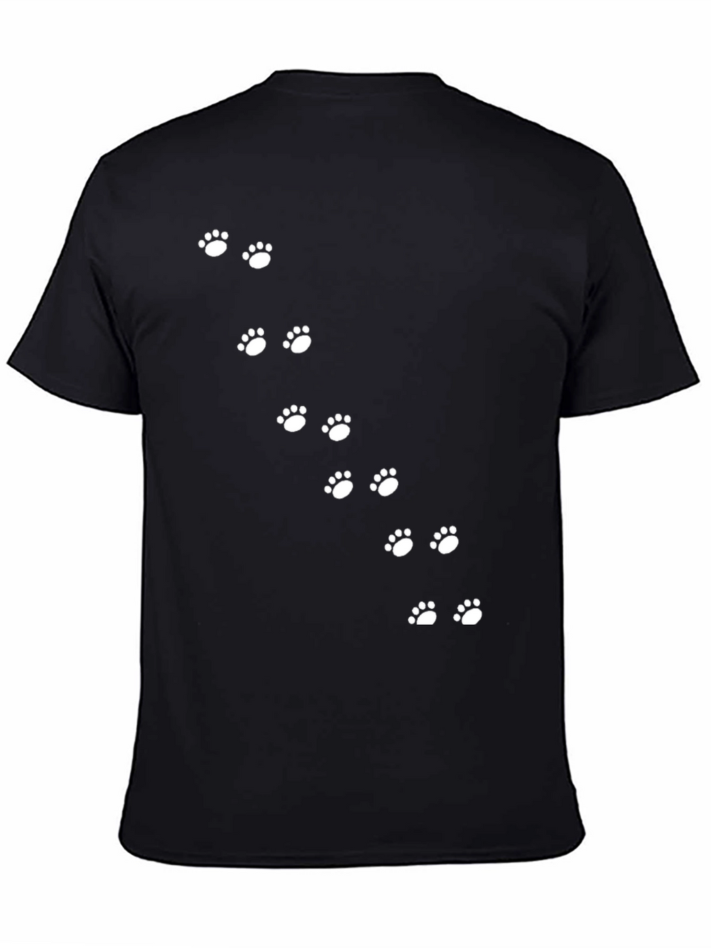 Paw Print Trail Tee - Black