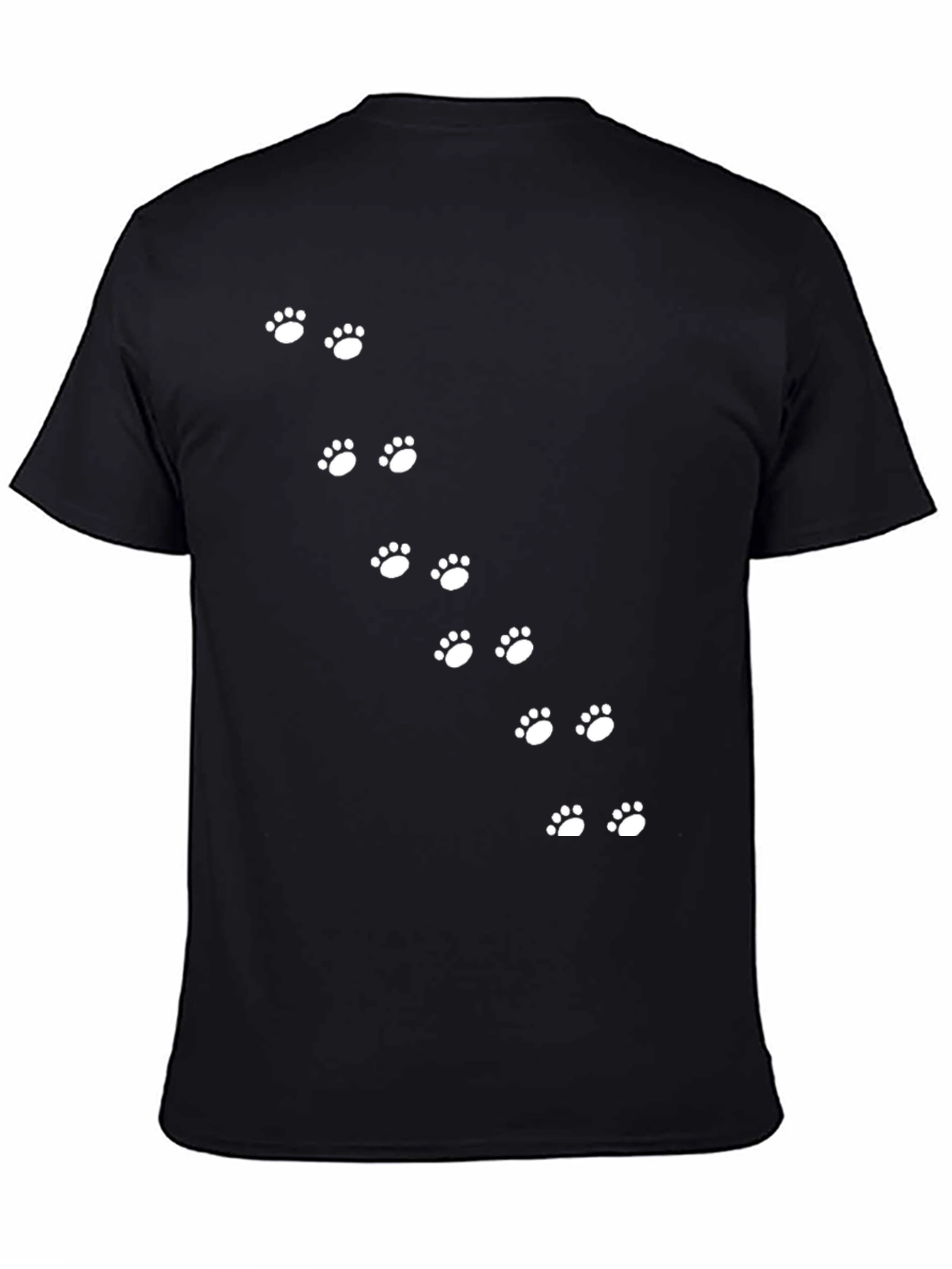 Paw Print Trail Tee - Black