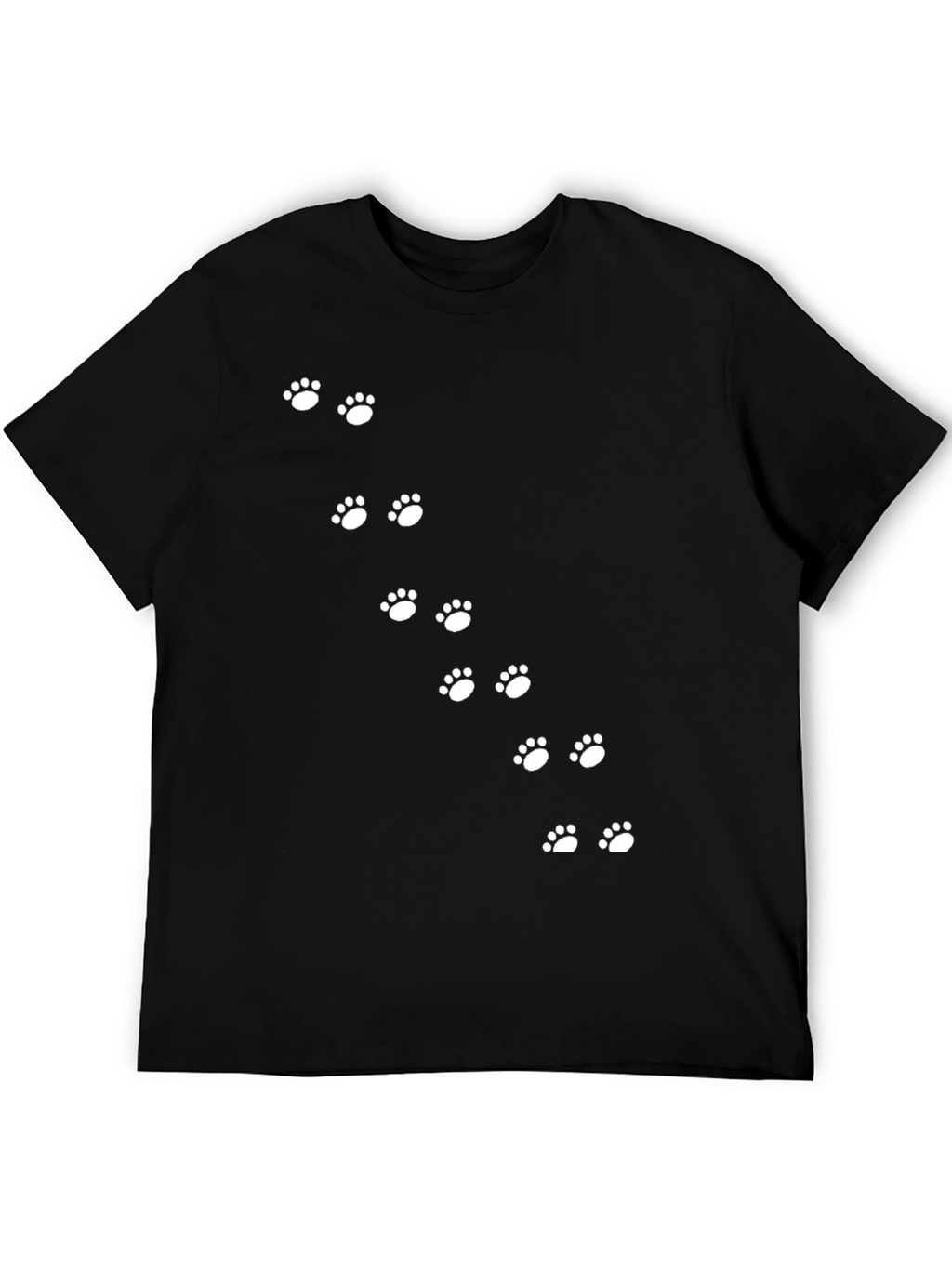Paw Print Trail Tee - Black