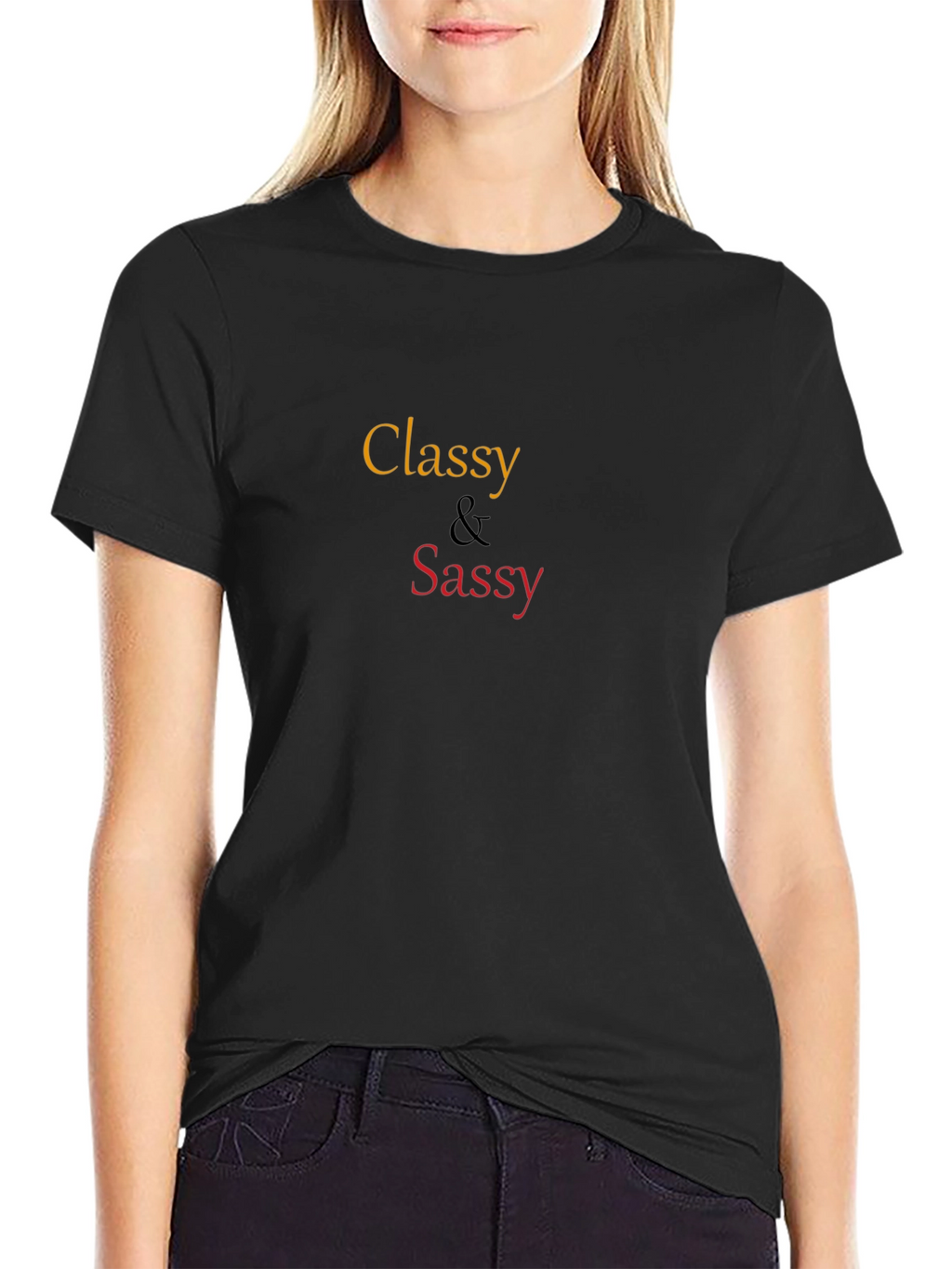 Classy & Sassy Graphic T-Shirt - Black