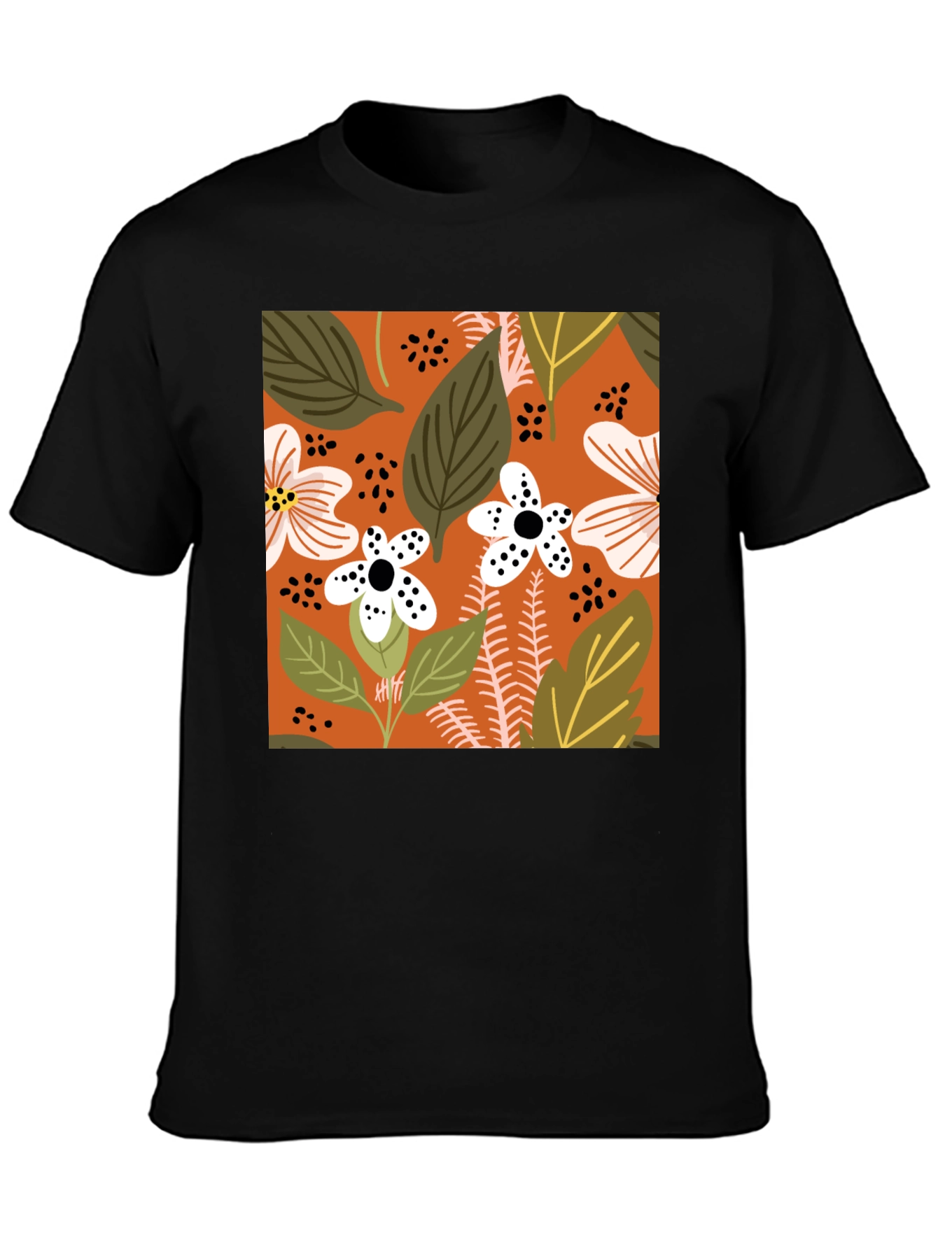 Floral Pattern Tee - Bold Botanical Style