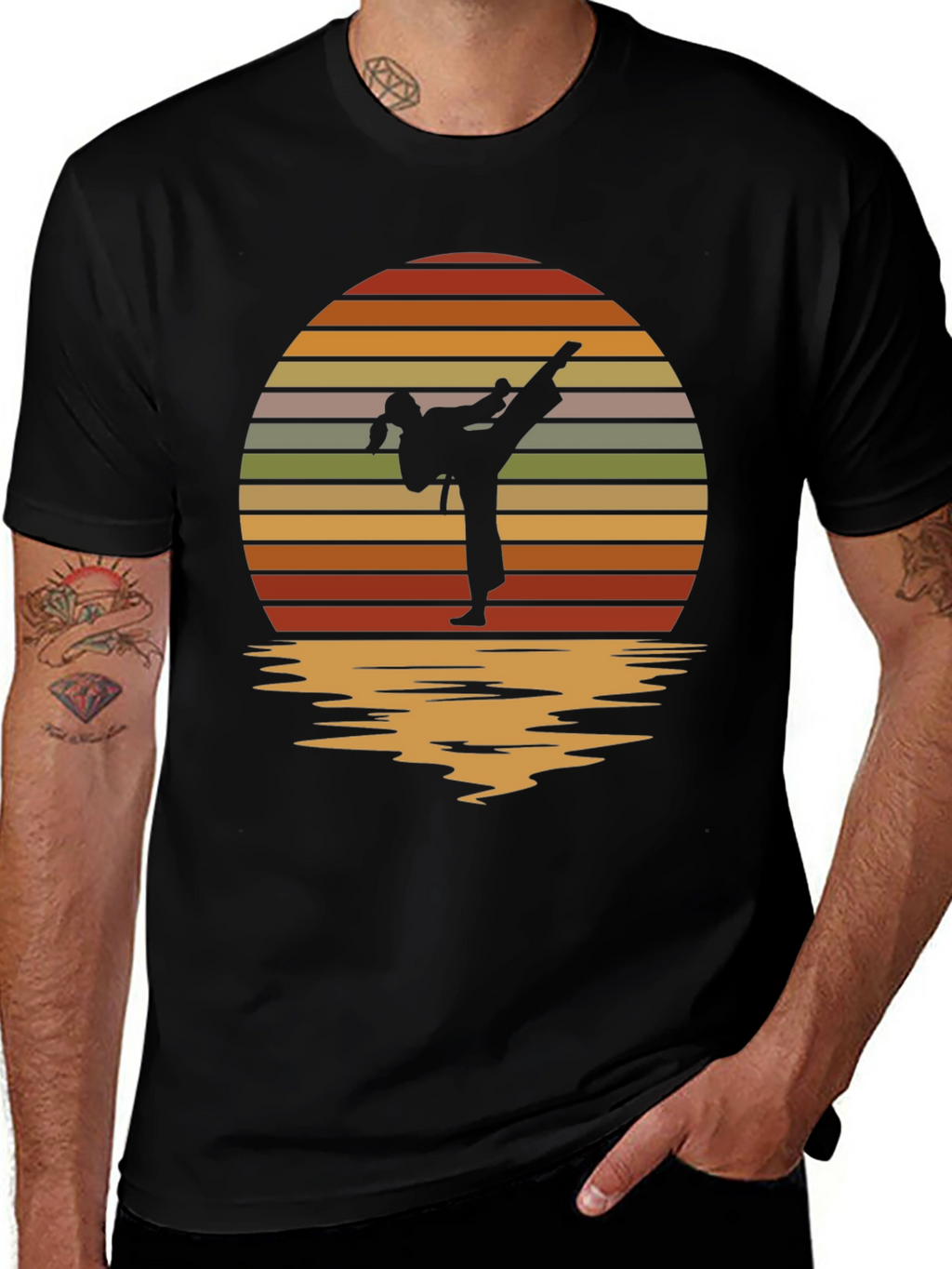 Karate Sunset T-Shirt - Martial Arts Apparel