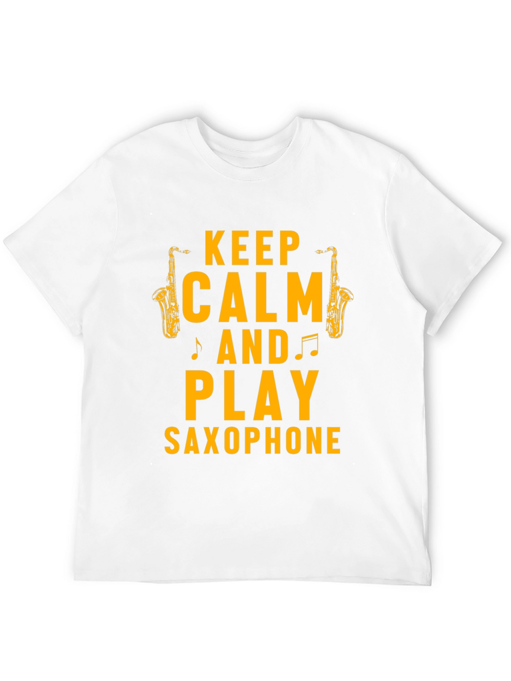 Keep Calm & Play Saxophone Graphic T-Shirt