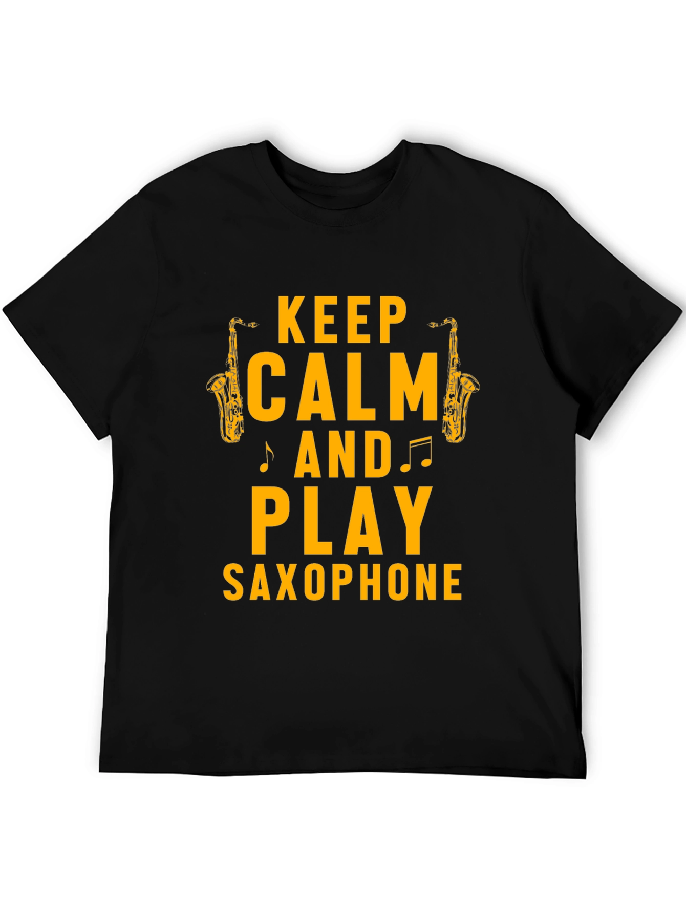 Keep Calm & Play Saxophone Graphic T-Shirt
