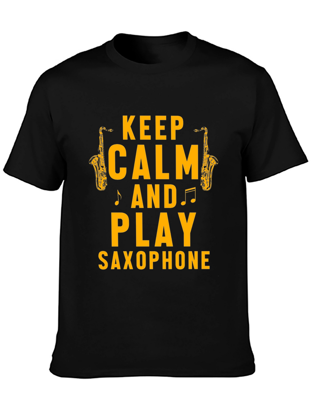 Keep Calm & Play Saxophone Graphic T-Shirt