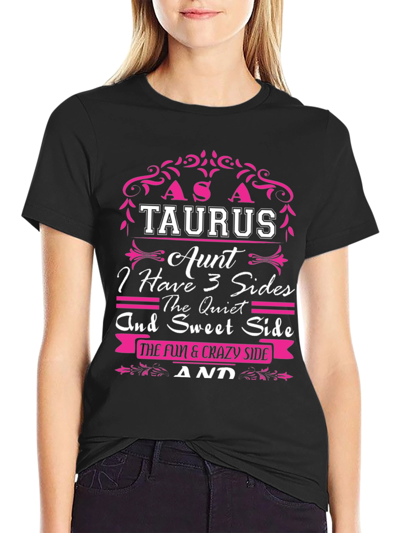 Taurus Aunt Graphic Novelty T-Shirt