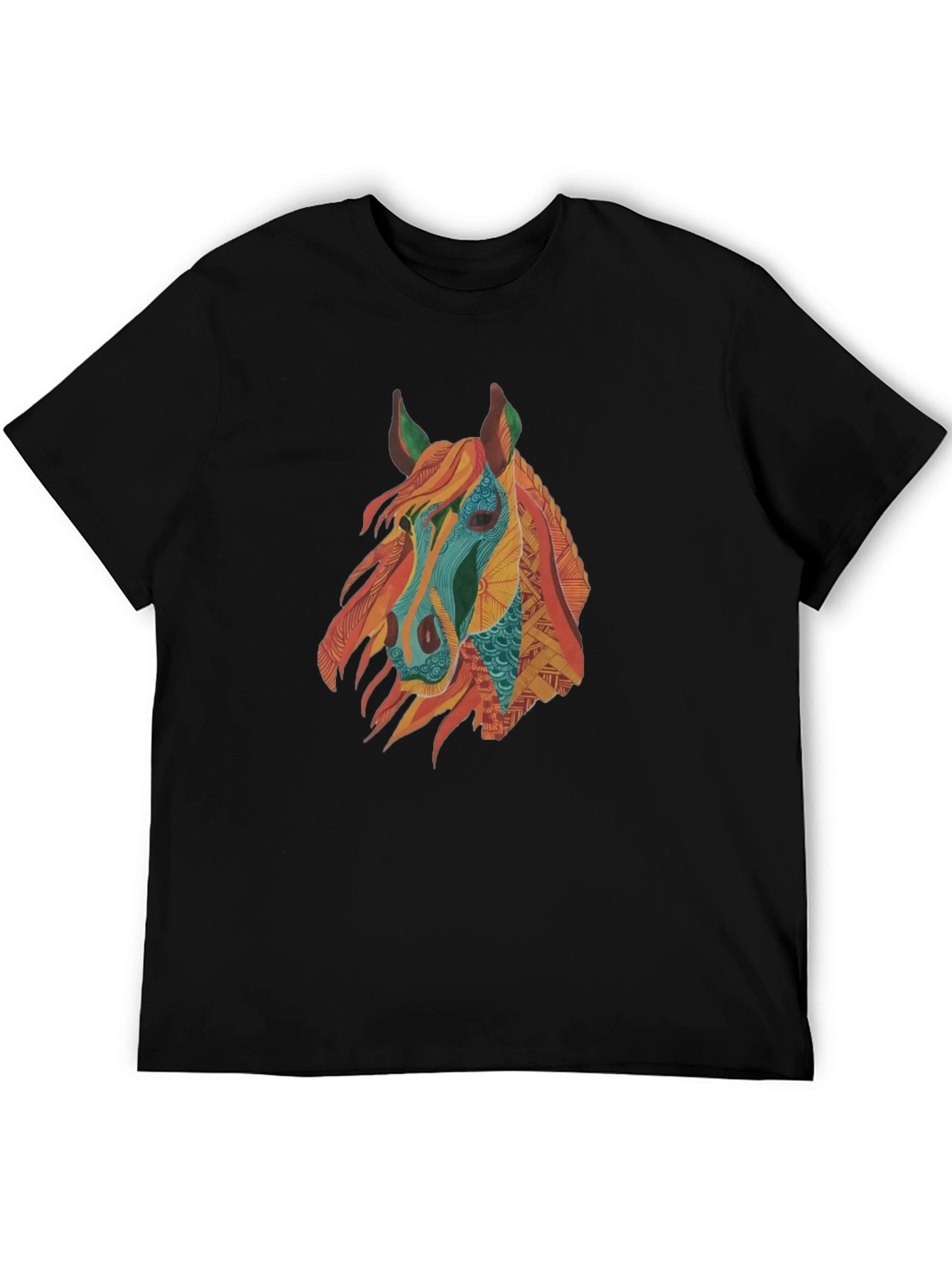 Horse Graphic Tee - Mens Black T-Shirt