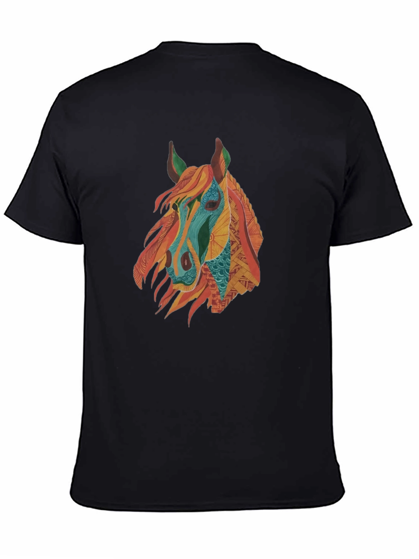 Horse Graphic Tee - Mens Black T-Shirt