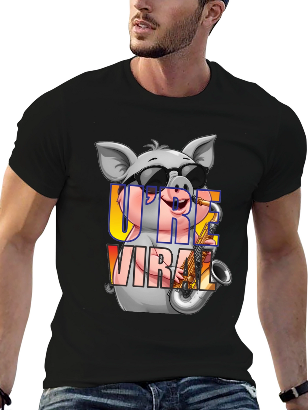 Cool Pig Saxophone T-Shirt