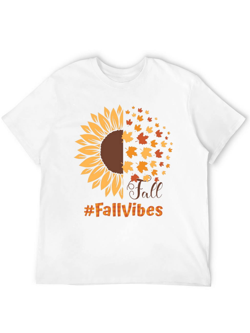 Fall Vibes Sunflower Graphic T-Shirt