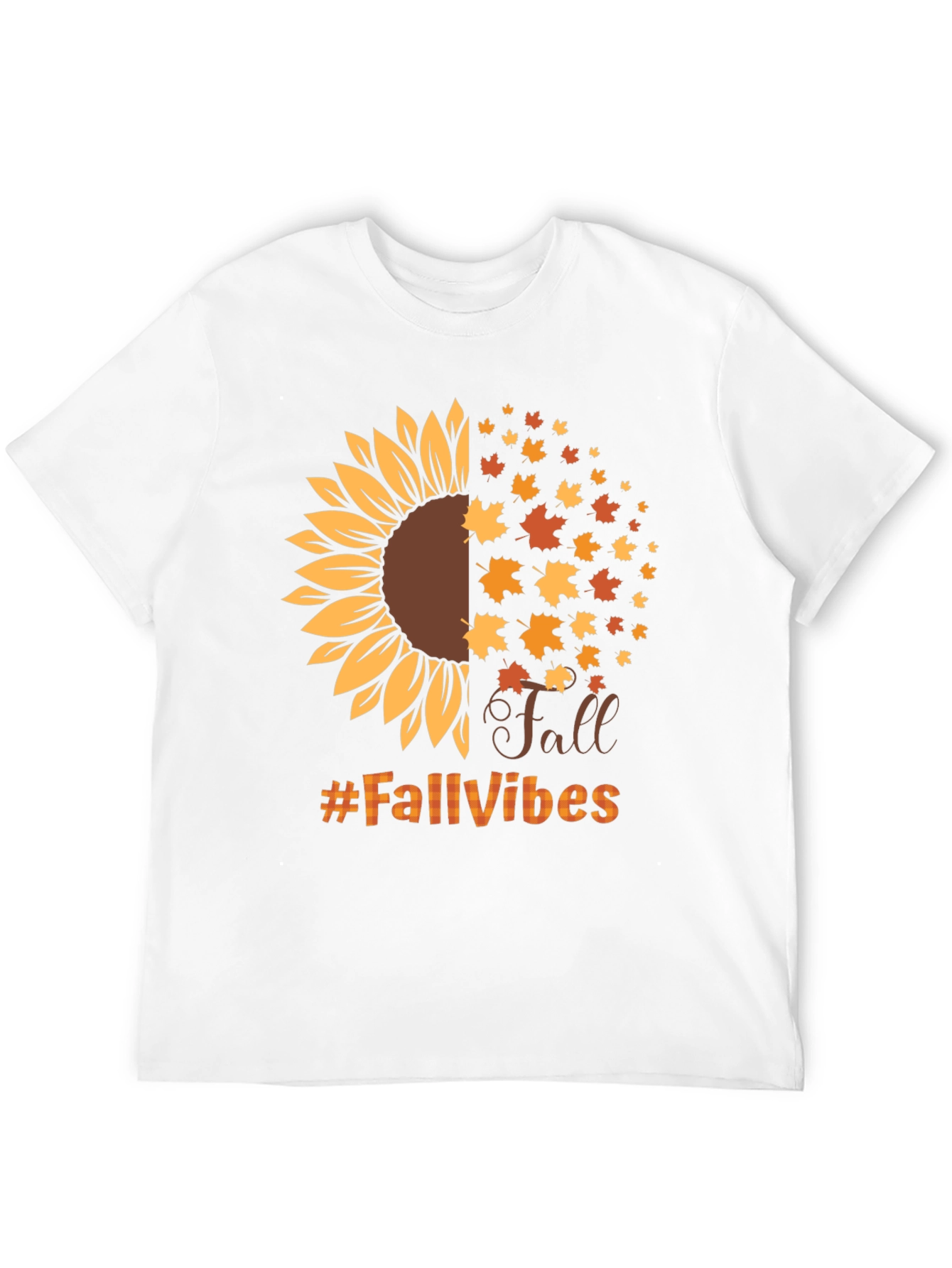 Fall Vibes Sunflower Graphic T-Shirt