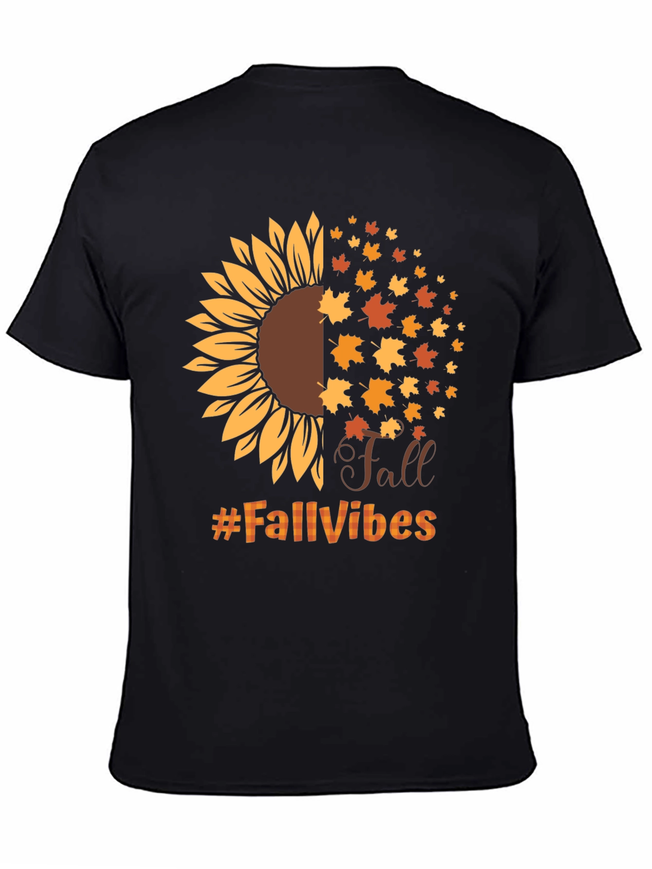 Fall Vibes Sunflower Graphic T-Shirt