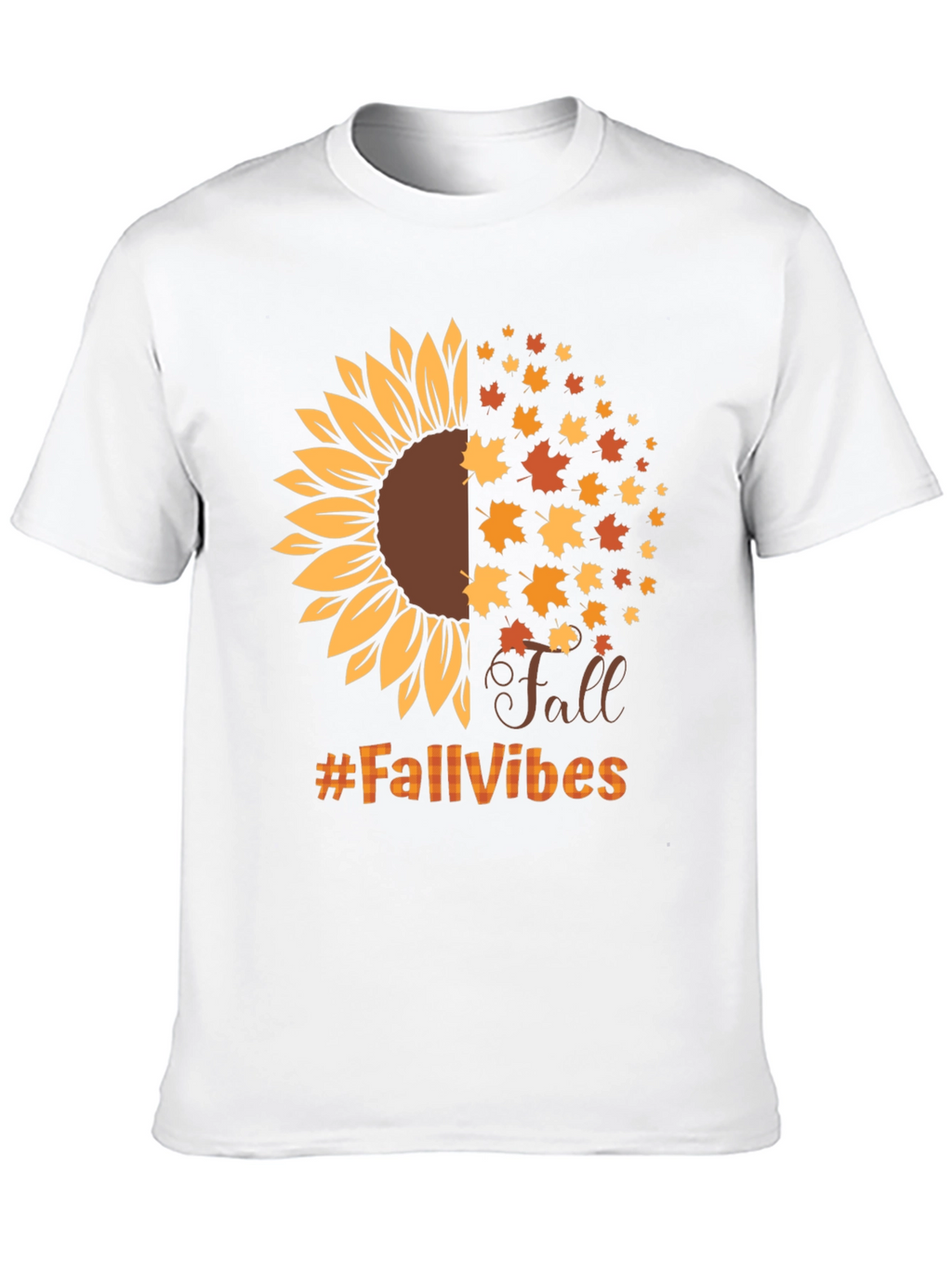 Fall Vibes Sunflower Graphic T-Shirt
