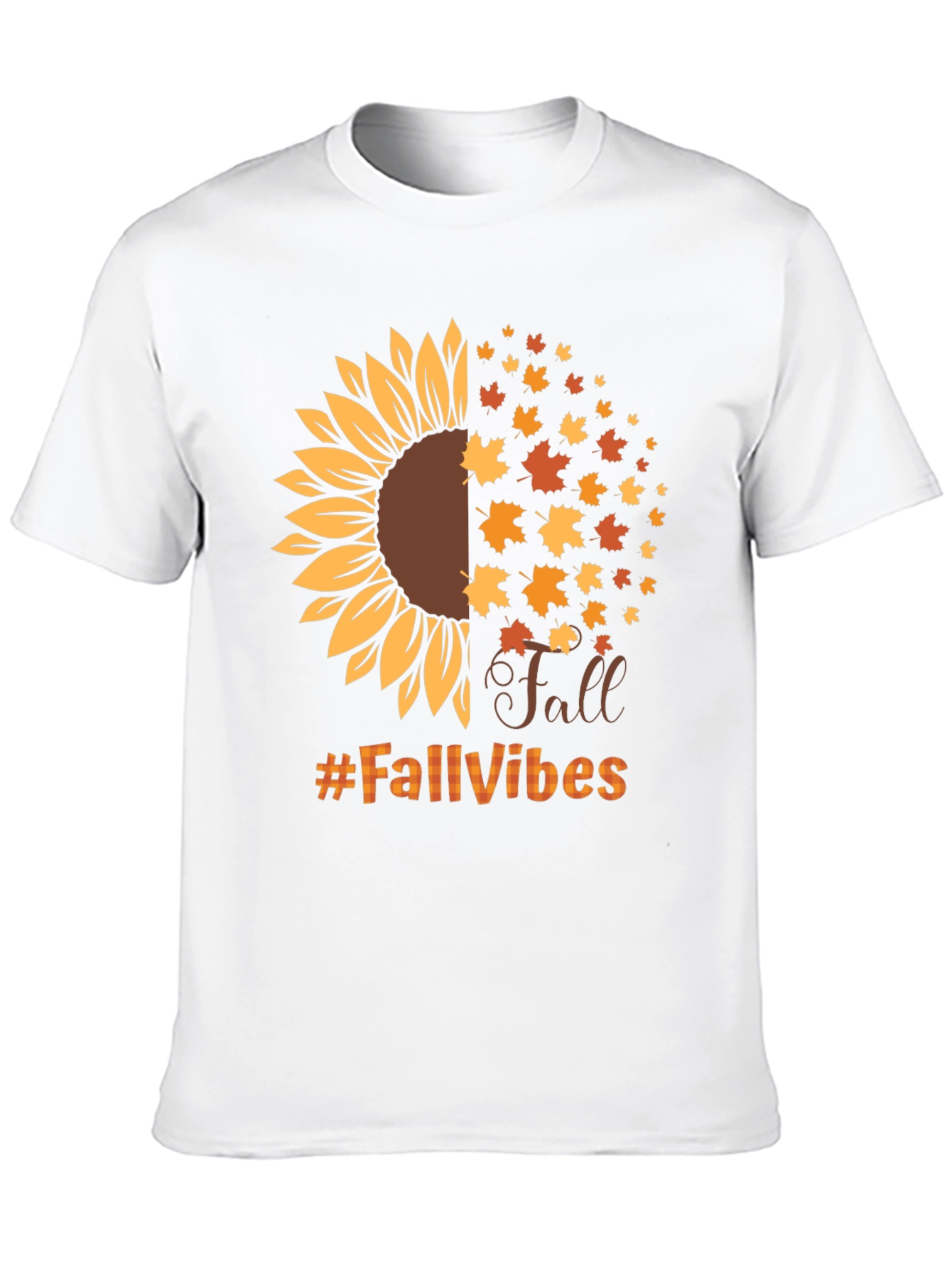 Fall Vibes Sunflower Graphic T-Shirt
