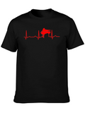 Piano Heartbeat T-Shirt - Music Lover Tee