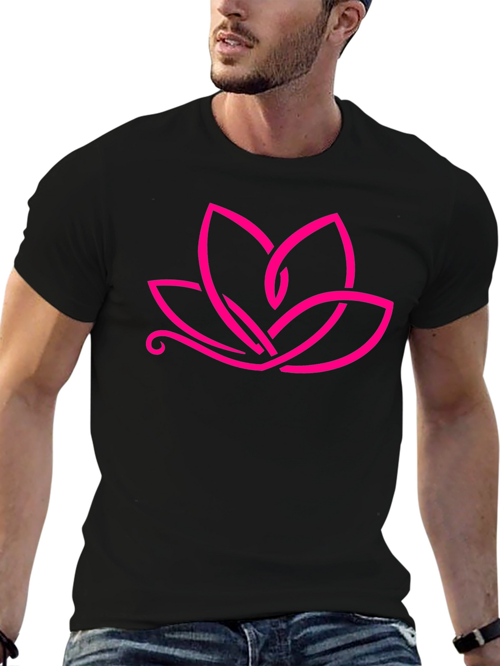 Lotus Flower Graphic Tee - Modern Stylish Design