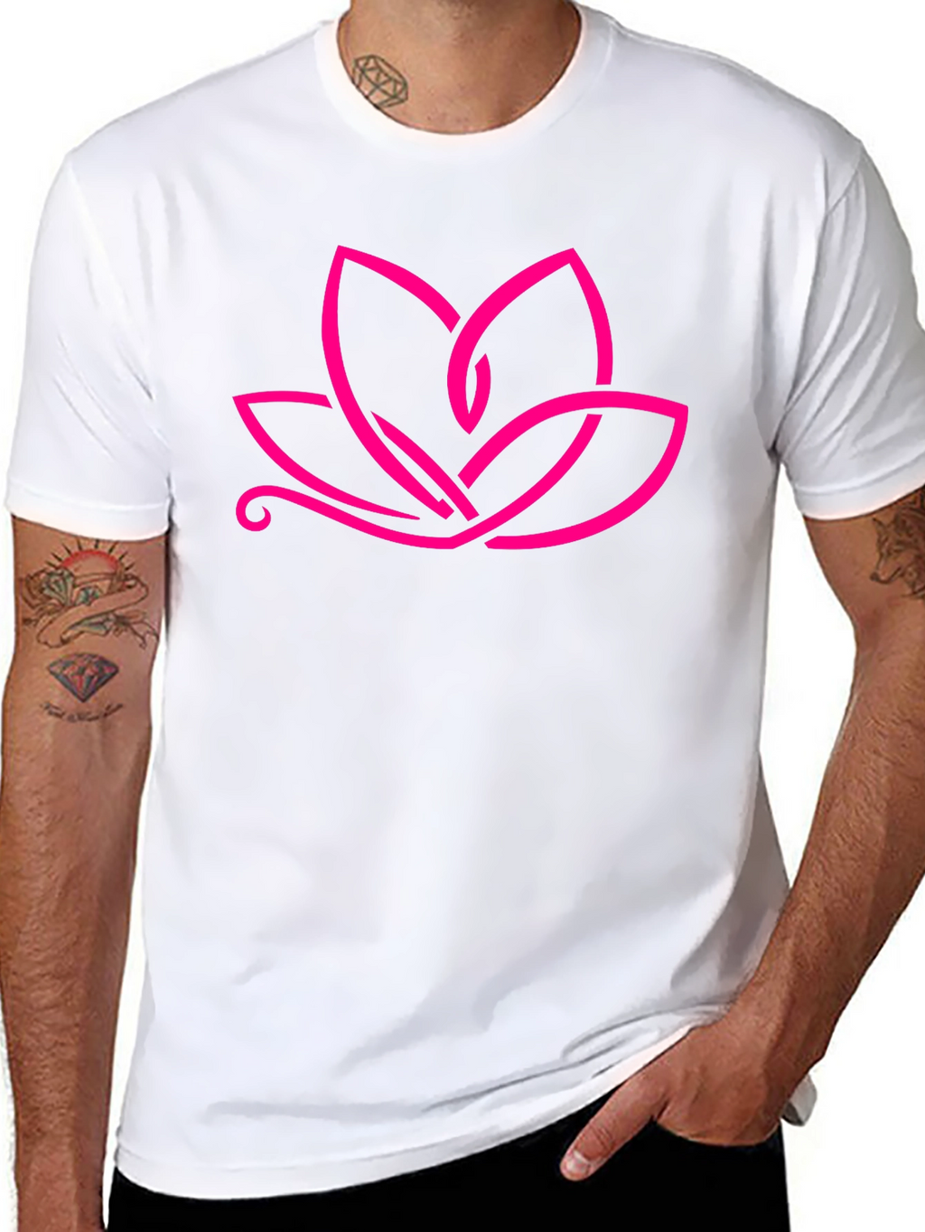 Lotus Flower Graphic Tee - Modern Stylish Design