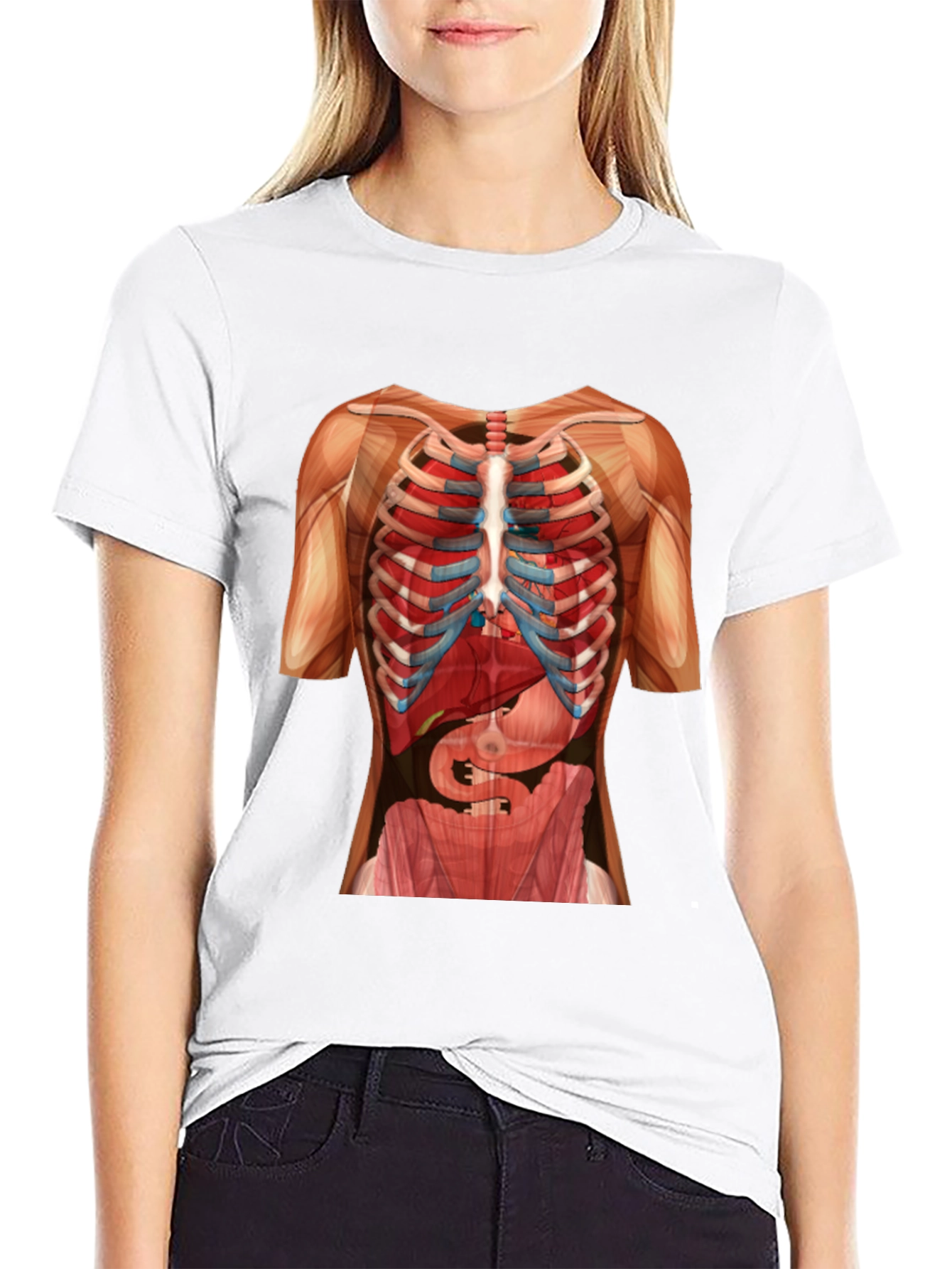 Anatomy Skeleton Rib Cage T-Shirt