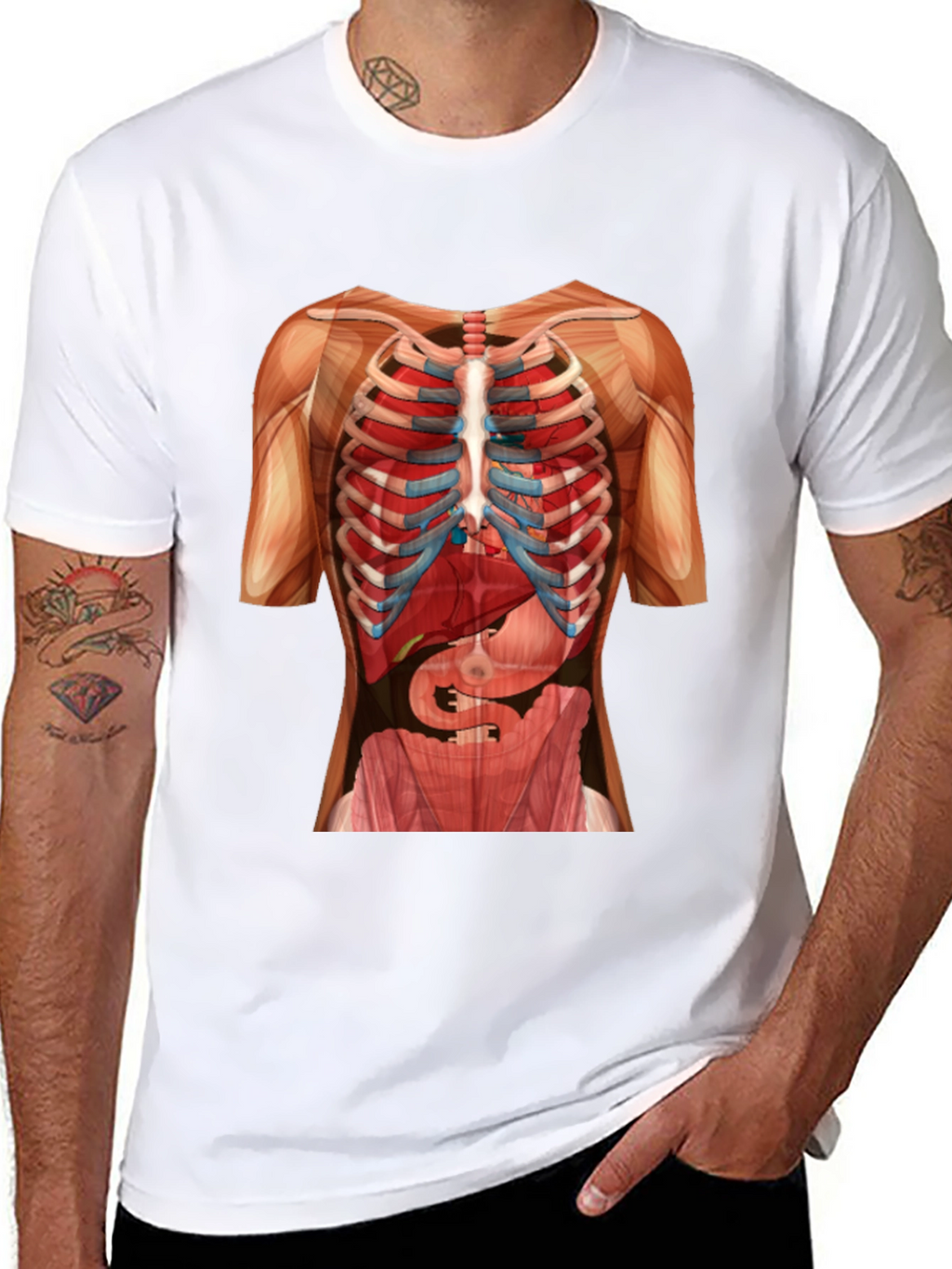 Anatomy Skeleton Rib Cage T-Shirt