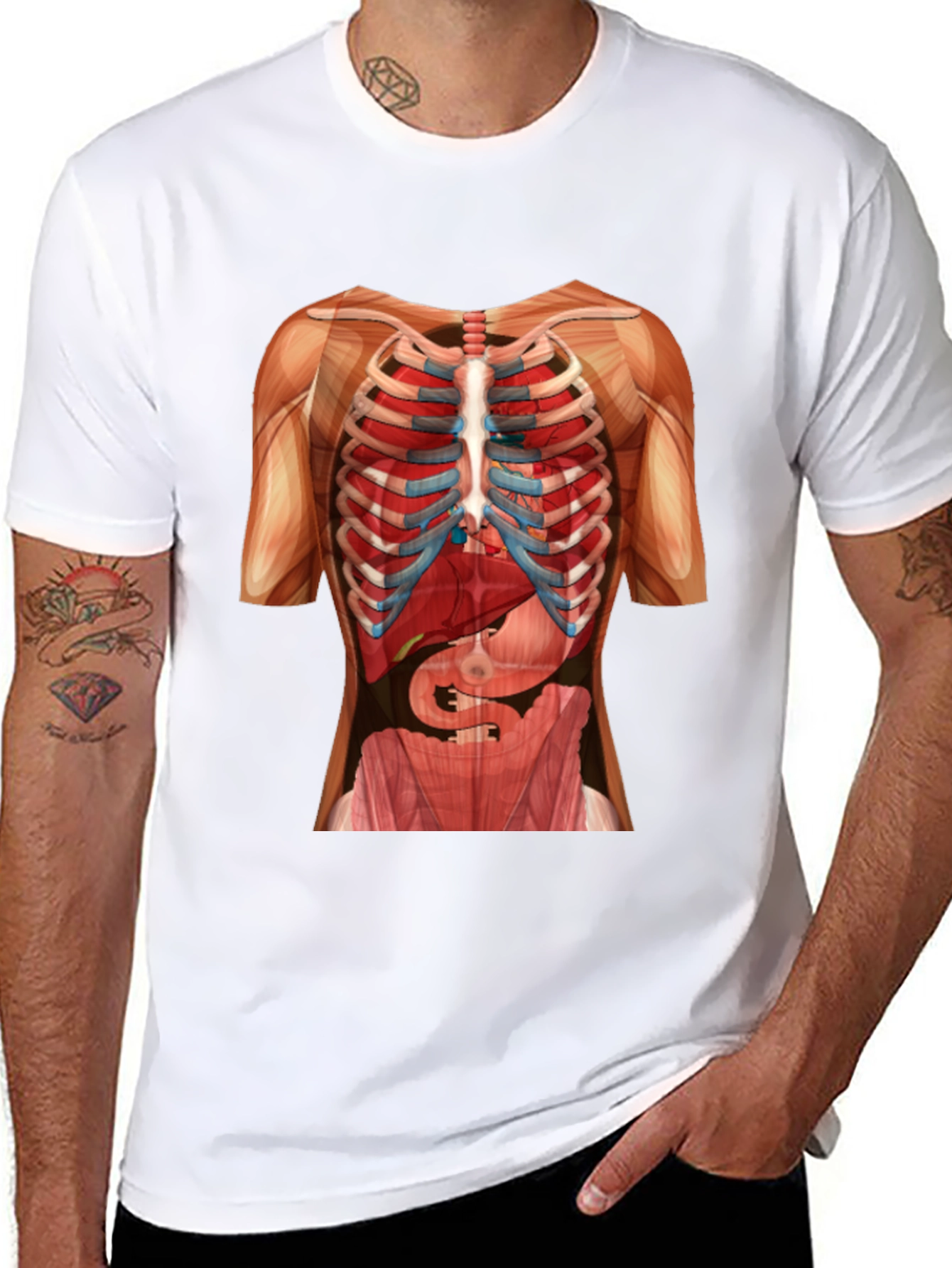 Anatomy Skeleton Rib Cage T-Shirt