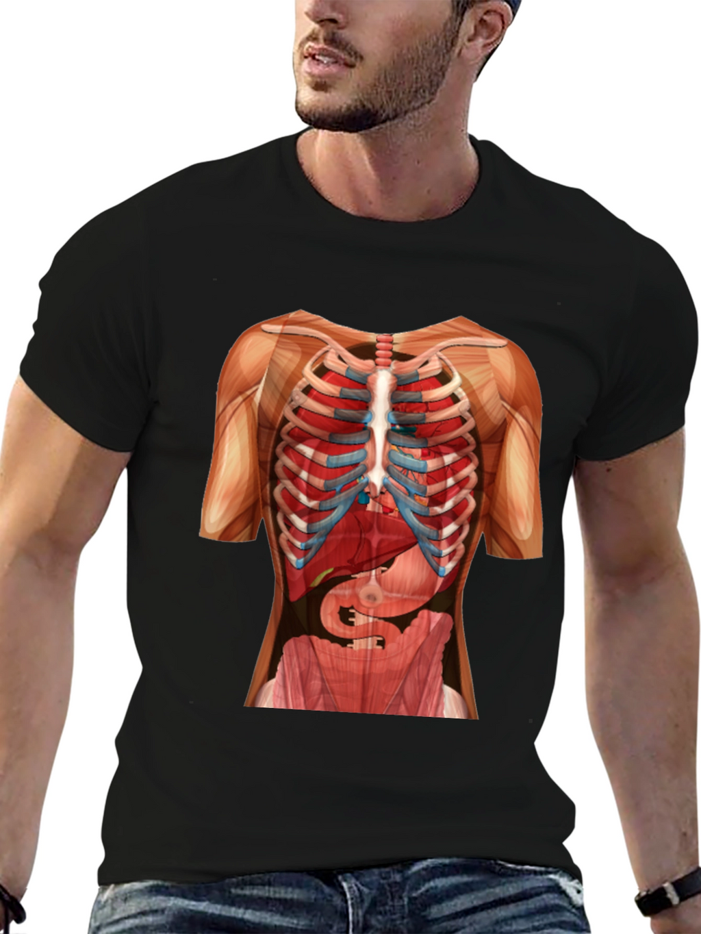 Anatomy Skeleton Rib Cage T-Shirt