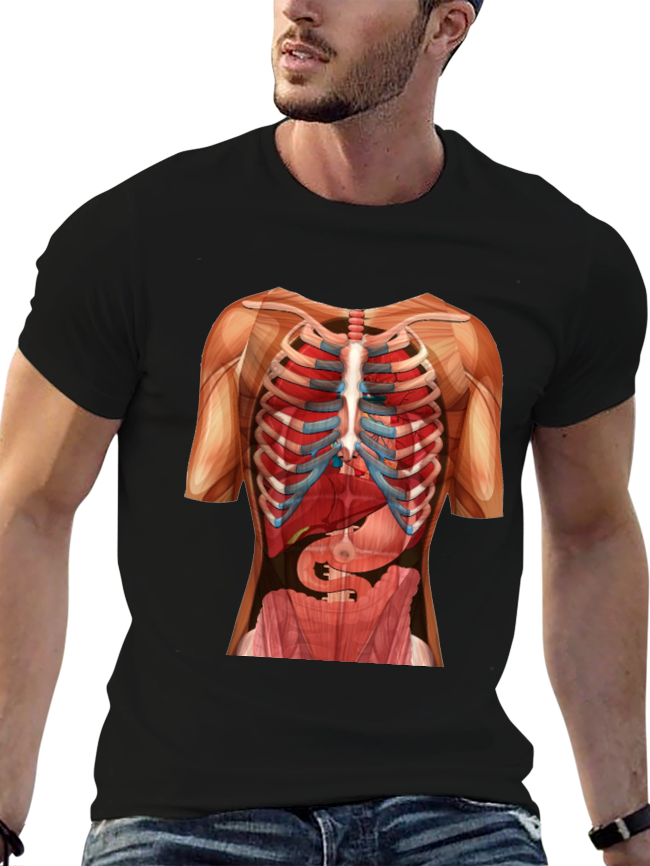 Anatomy Skeleton Rib Cage T-Shirt