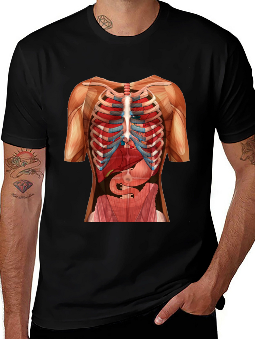 Anatomy Skeleton Rib Cage T-Shirt