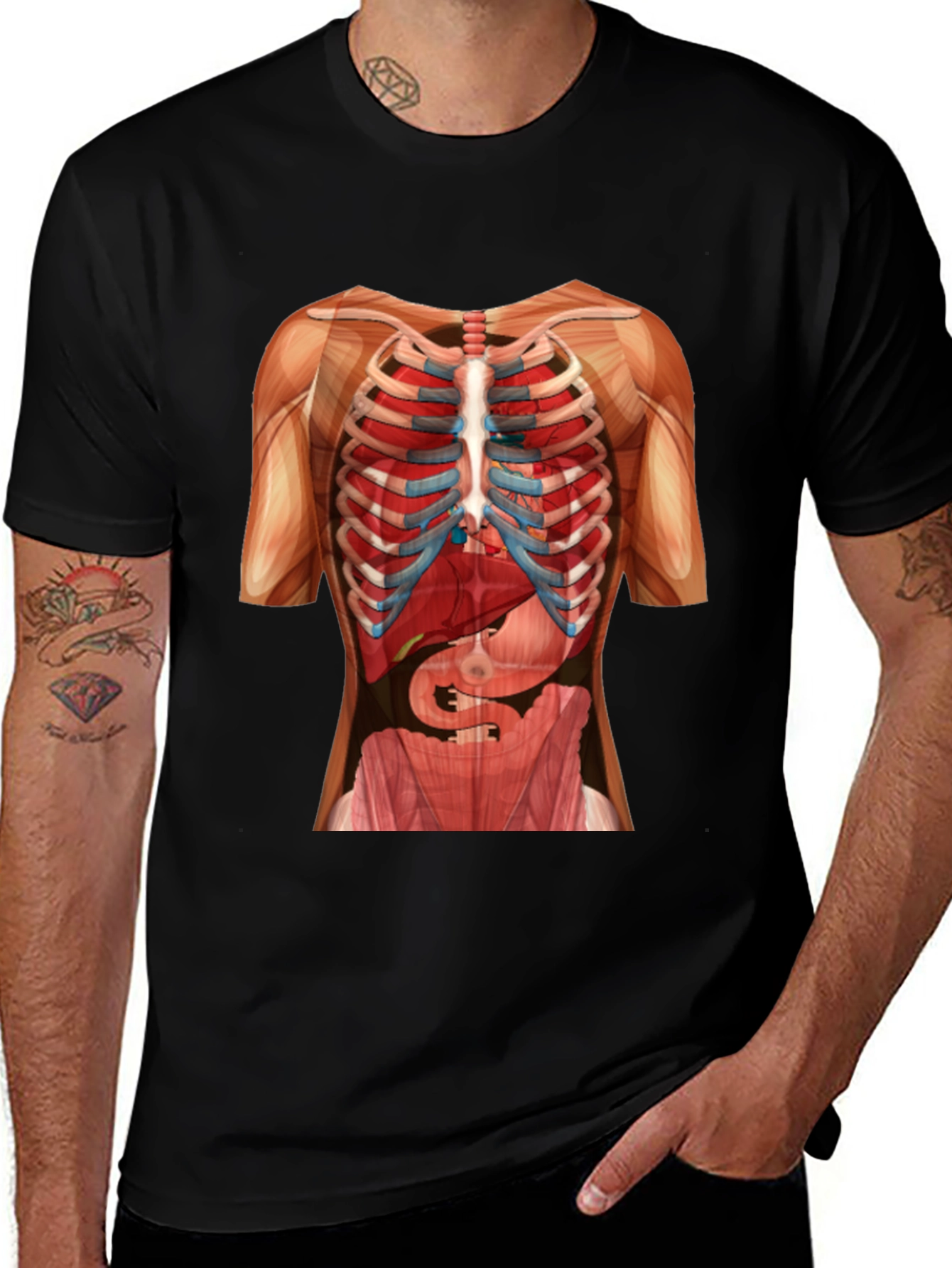 Anatomy Skeleton Rib Cage T-Shirt