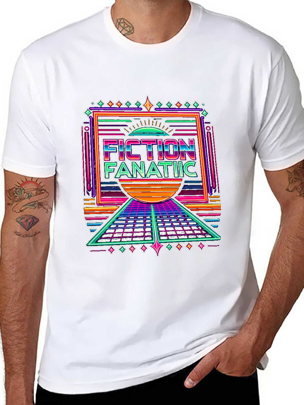 Fiction Fanatic Graphic Tee - Retro Style