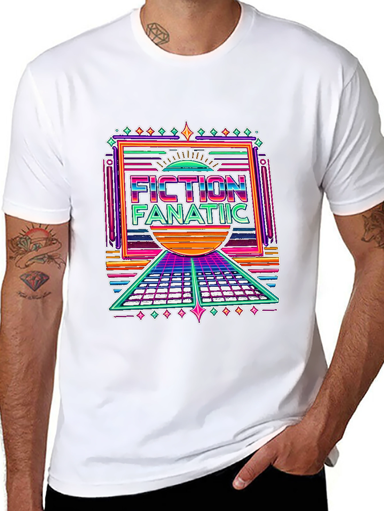 Fiction Fanatic Graphic Tee - Retro Style