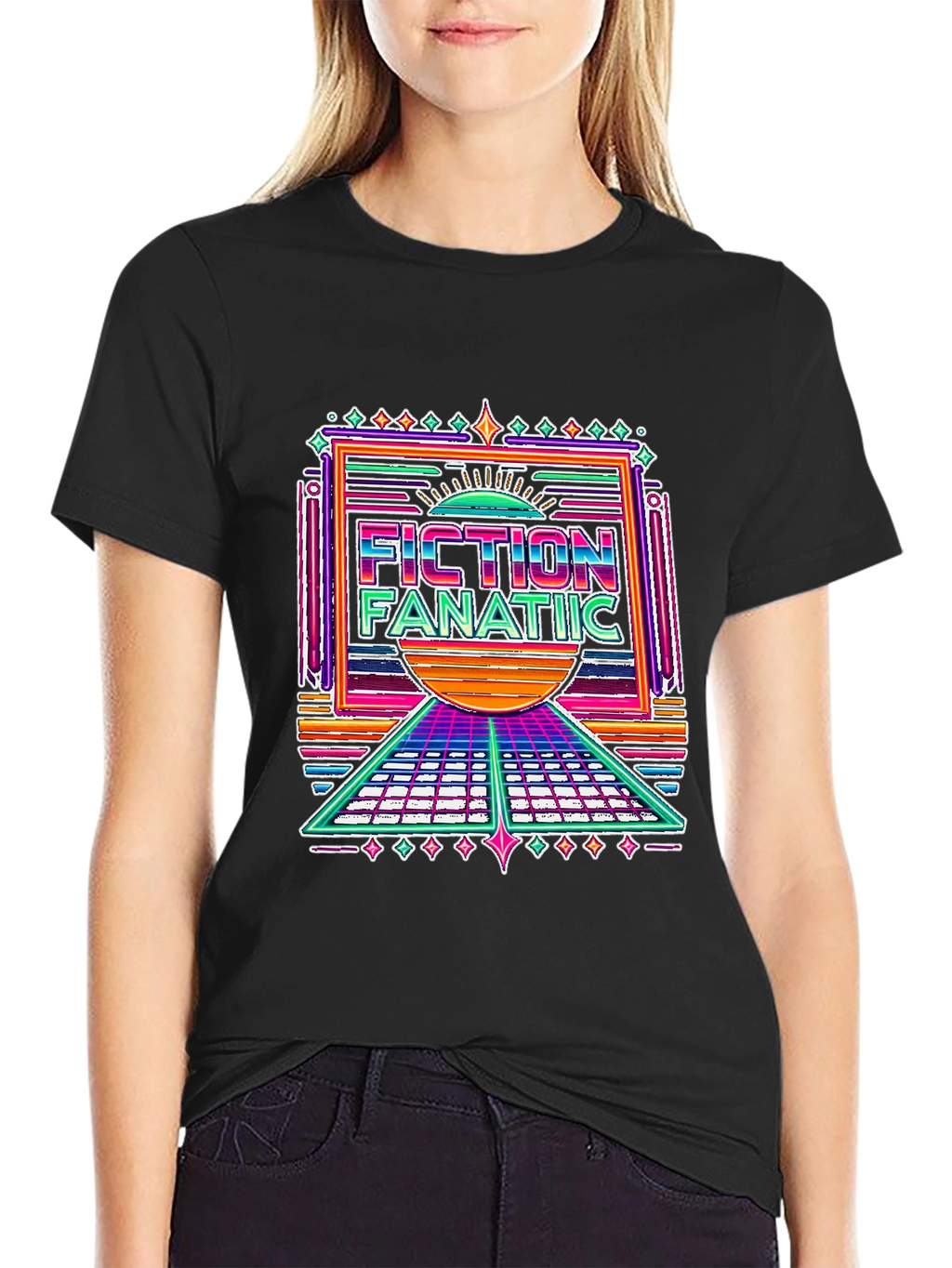Fiction Fanatic Graphic Tee - Retro Style