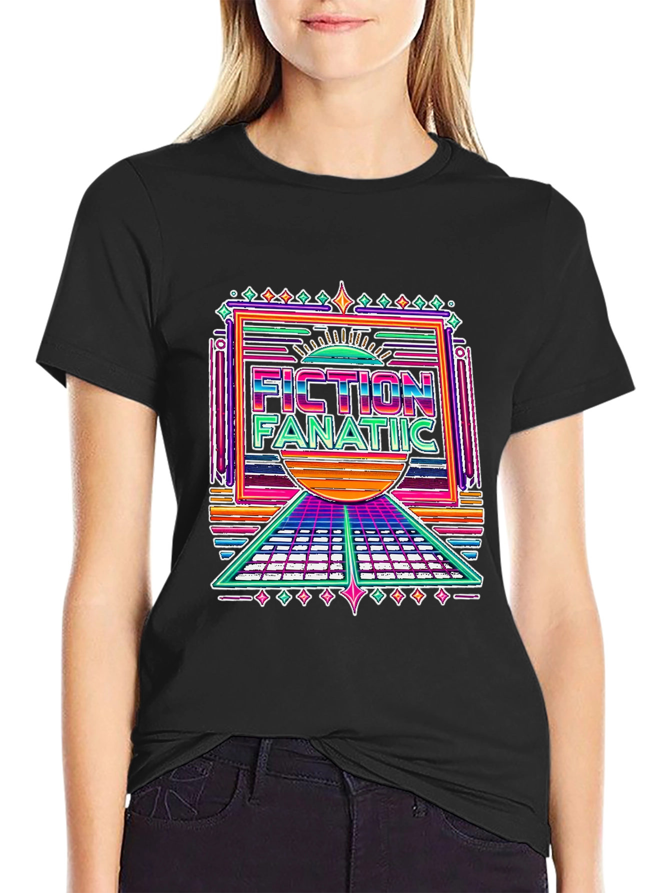 Fiction Fanatic Graphic Tee - Retro Style