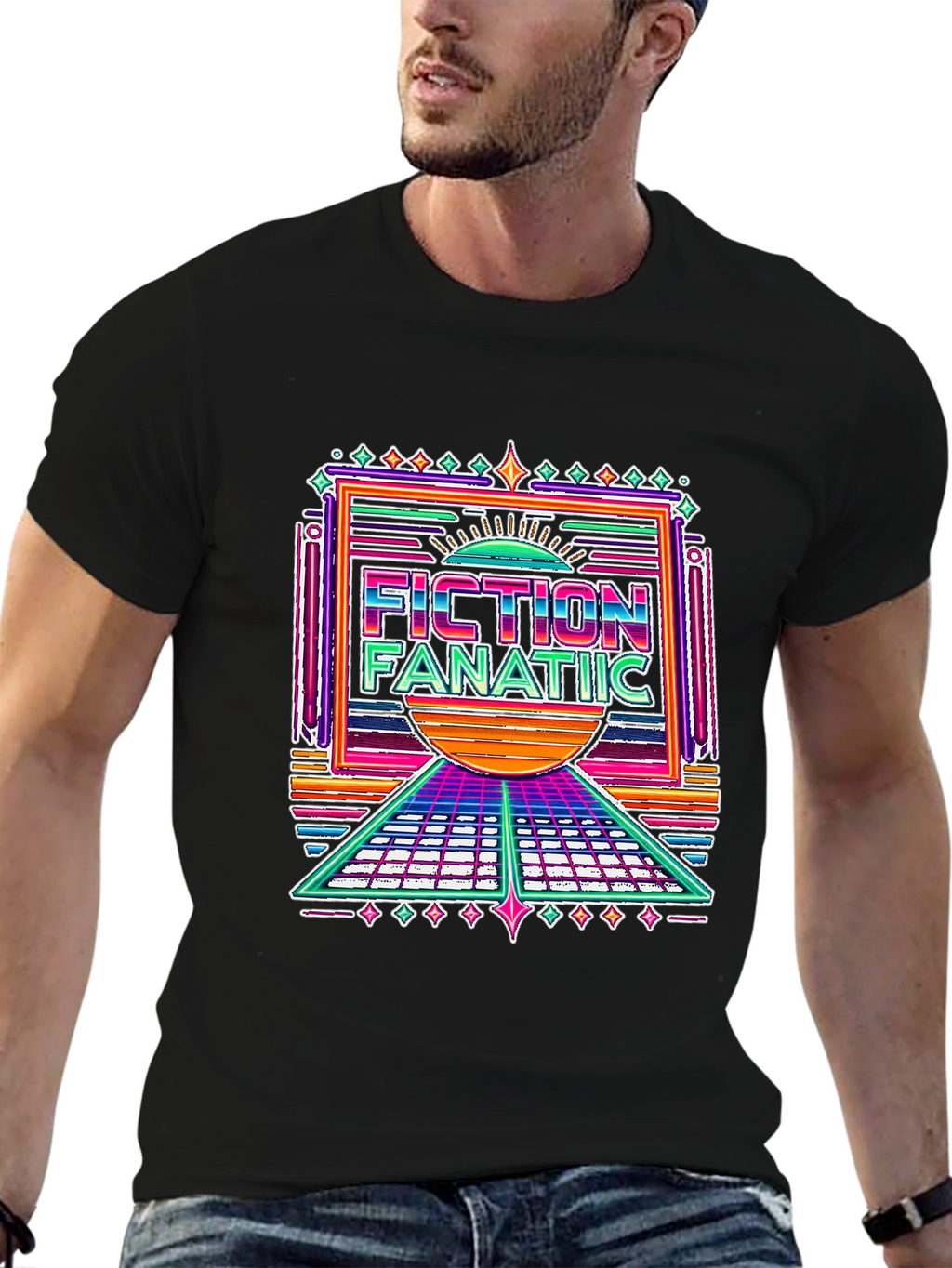 Fiction Fanatic Graphic Tee - Retro Style