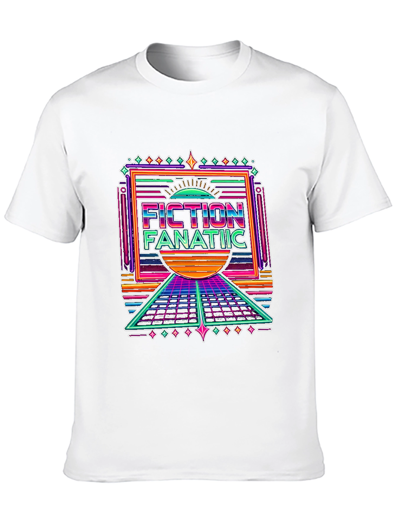 Fiction Fanatic Graphic Tee - Retro Style