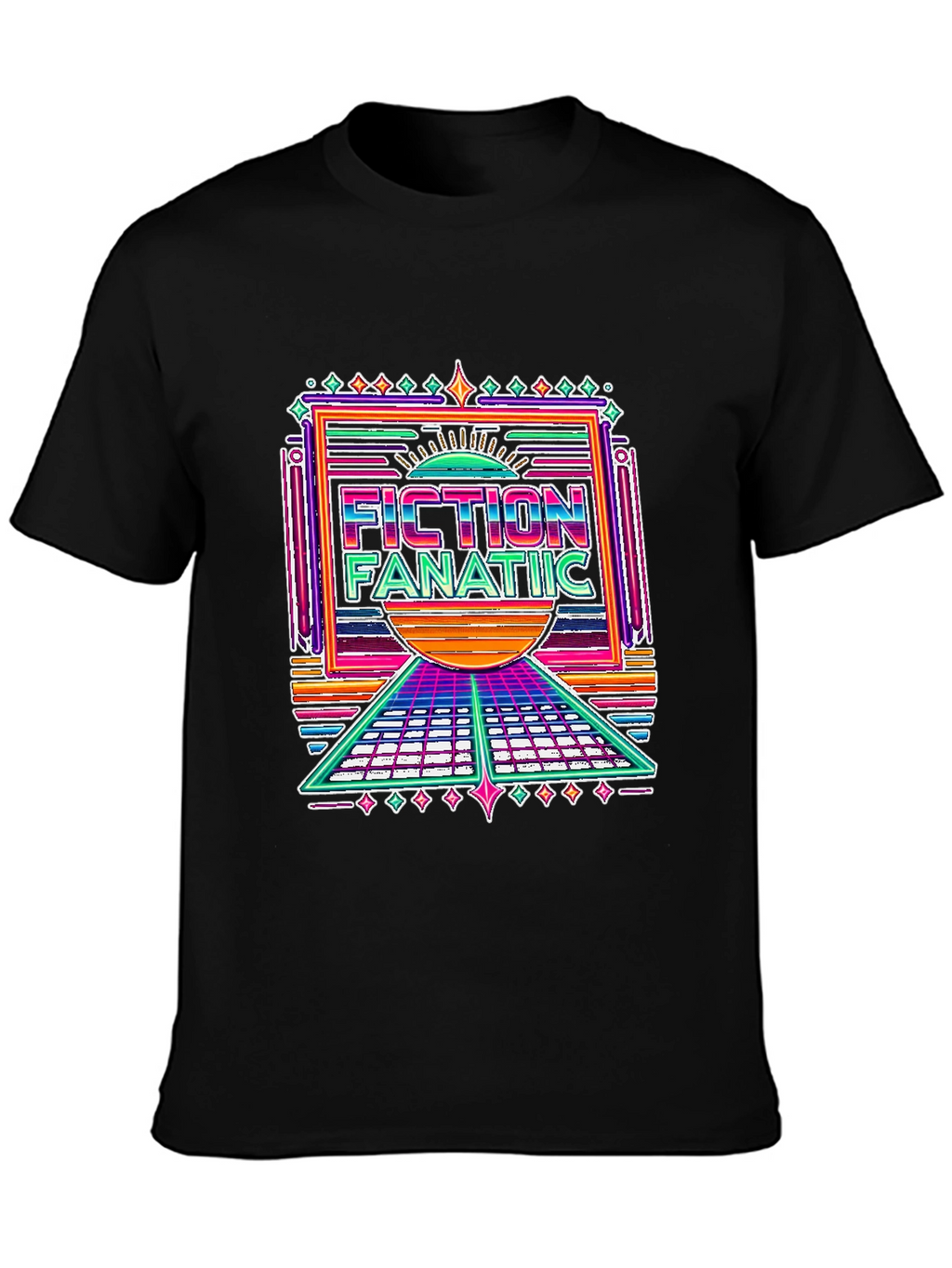 Fiction Fanatic Graphic Tee - Retro Style