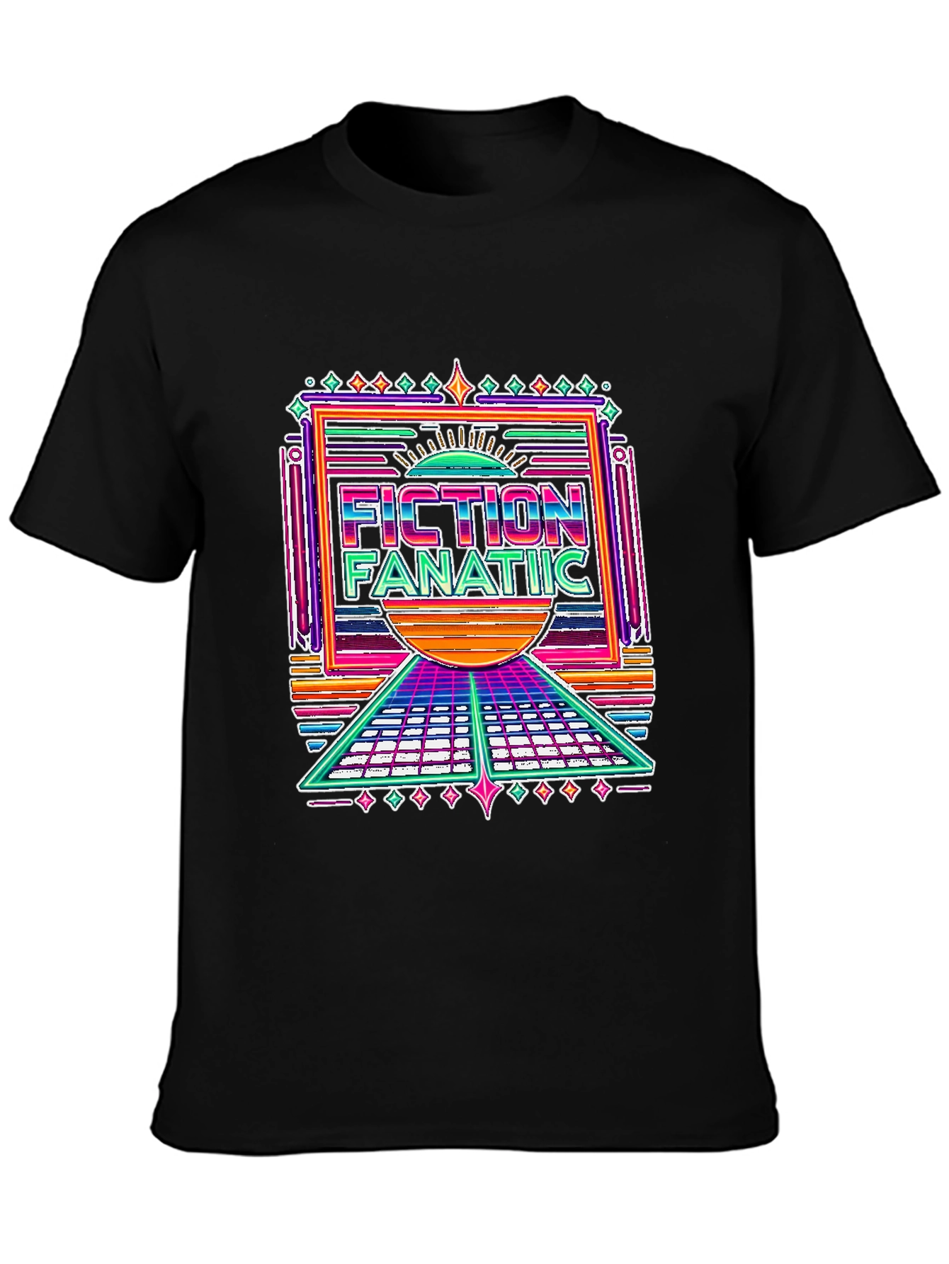 Fiction Fanatic Graphic Tee - Retro Style