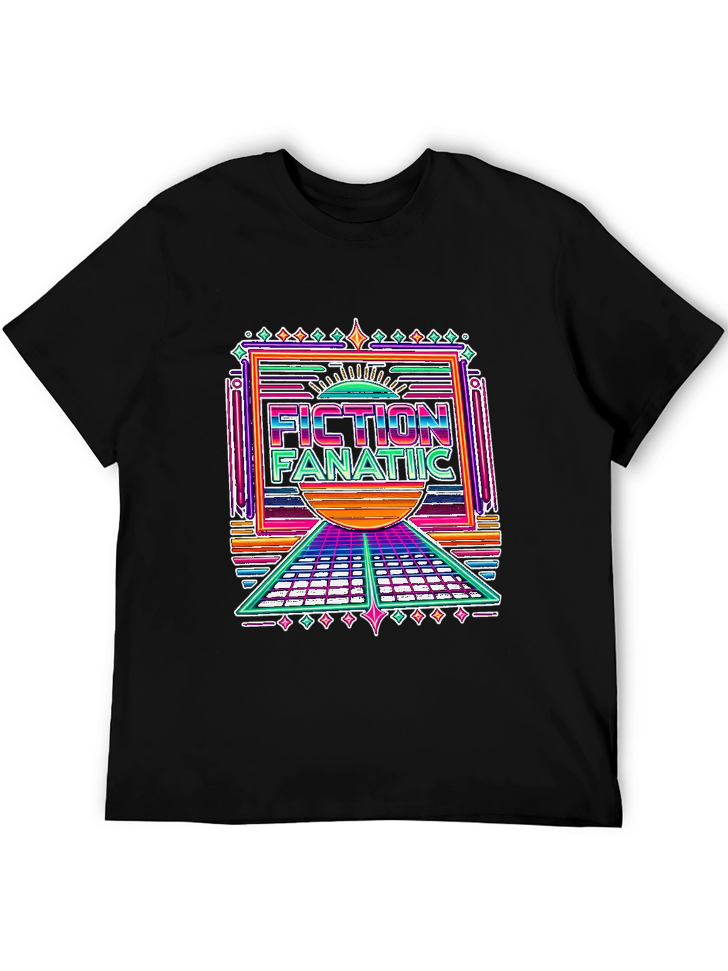 Fiction Fanatic Graphic Tee - Retro Style