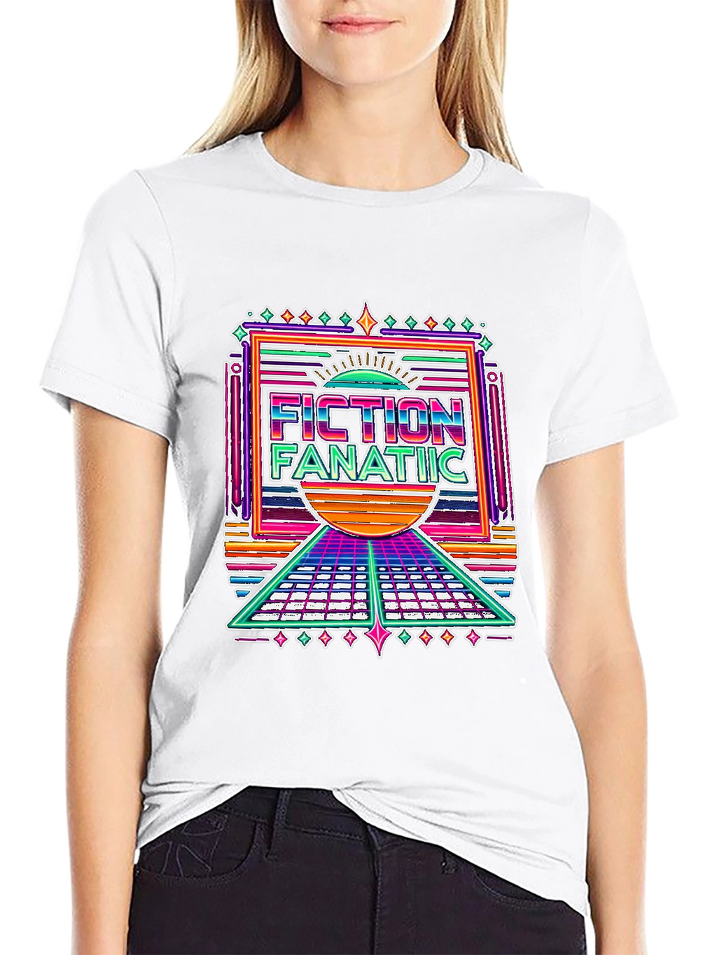 Fiction Fanatic Graphic Tee - Retro Style