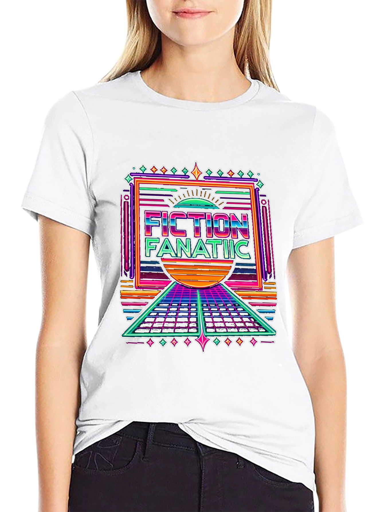 Fiction Fanatic Graphic Tee - Retro Style
