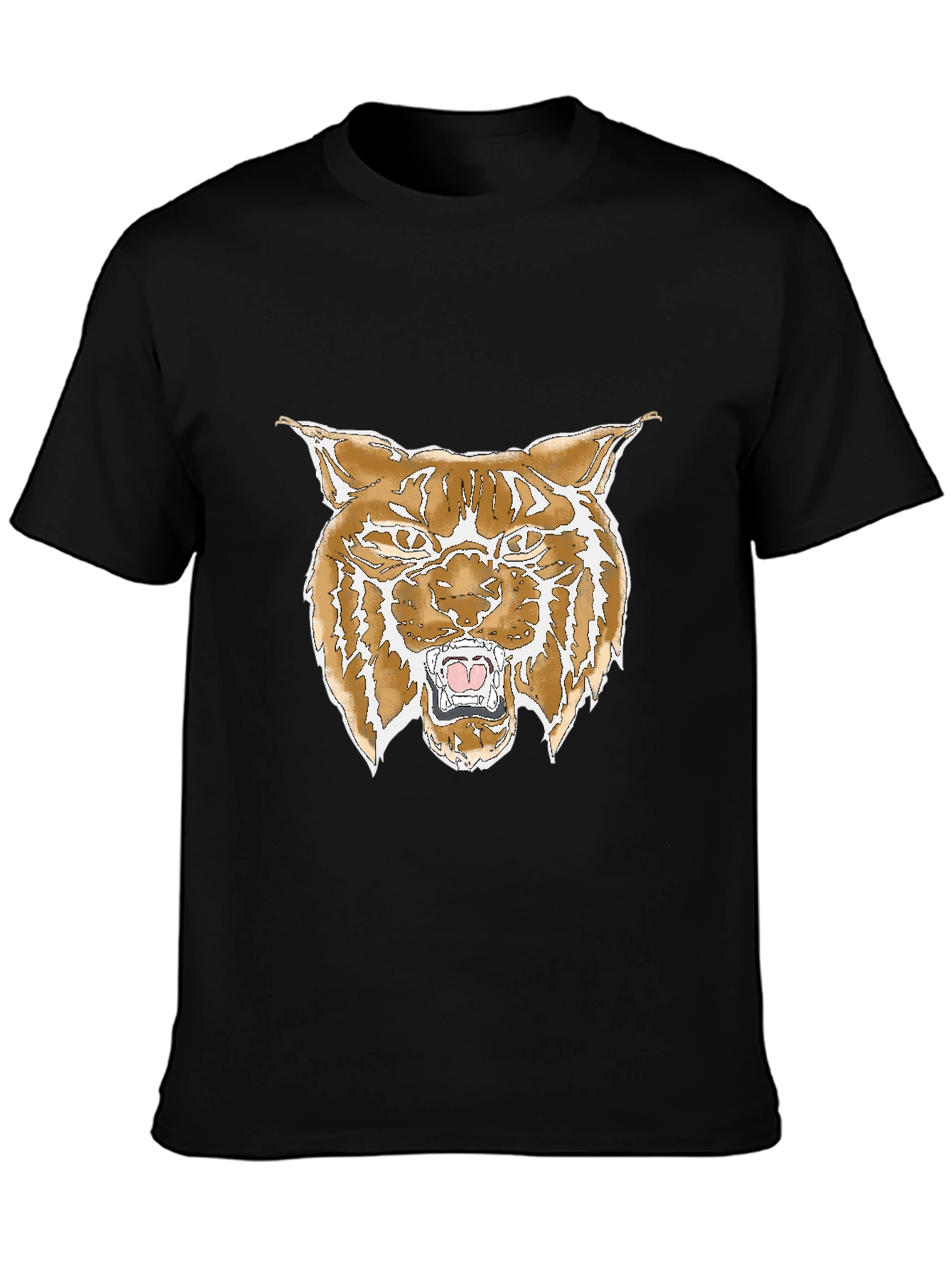 Bobcat Graphic Print Black T-Shirt