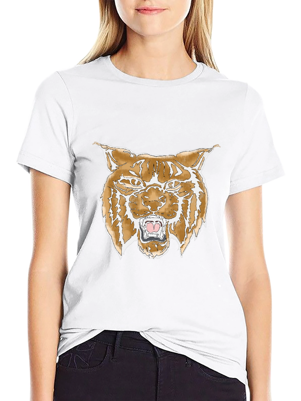 Bobcat Graphic Print Black T-Shirt