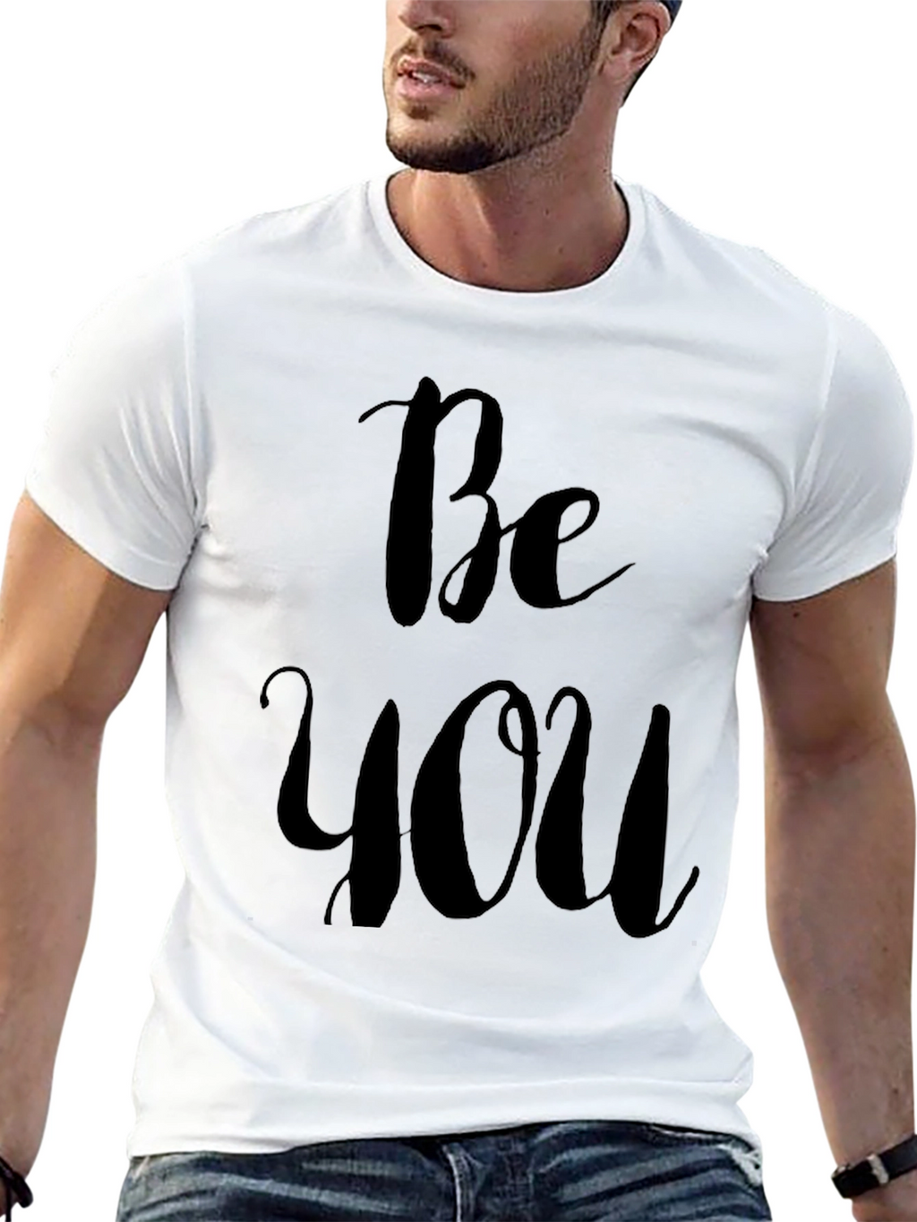 Be You Black Graphic T-Shirt
