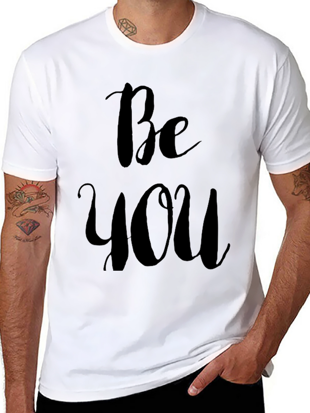 Be You Black Graphic T-Shirt