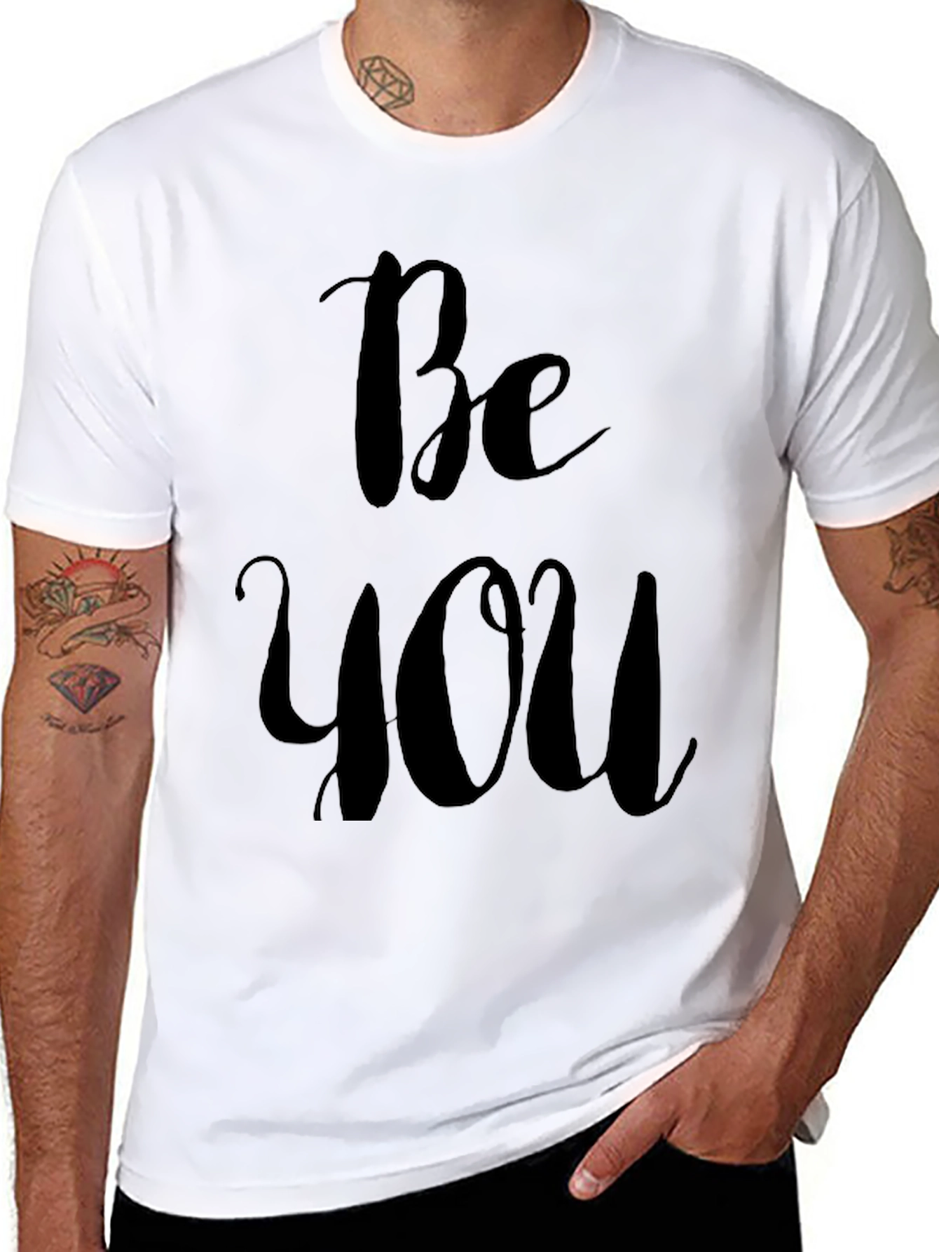 Be You Black Graphic T-Shirt