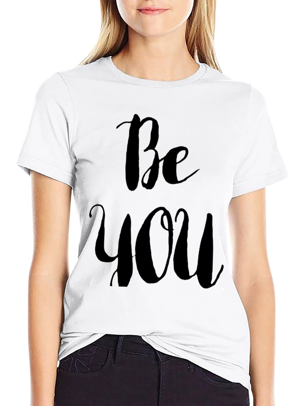 Be You Black Graphic T-Shirt